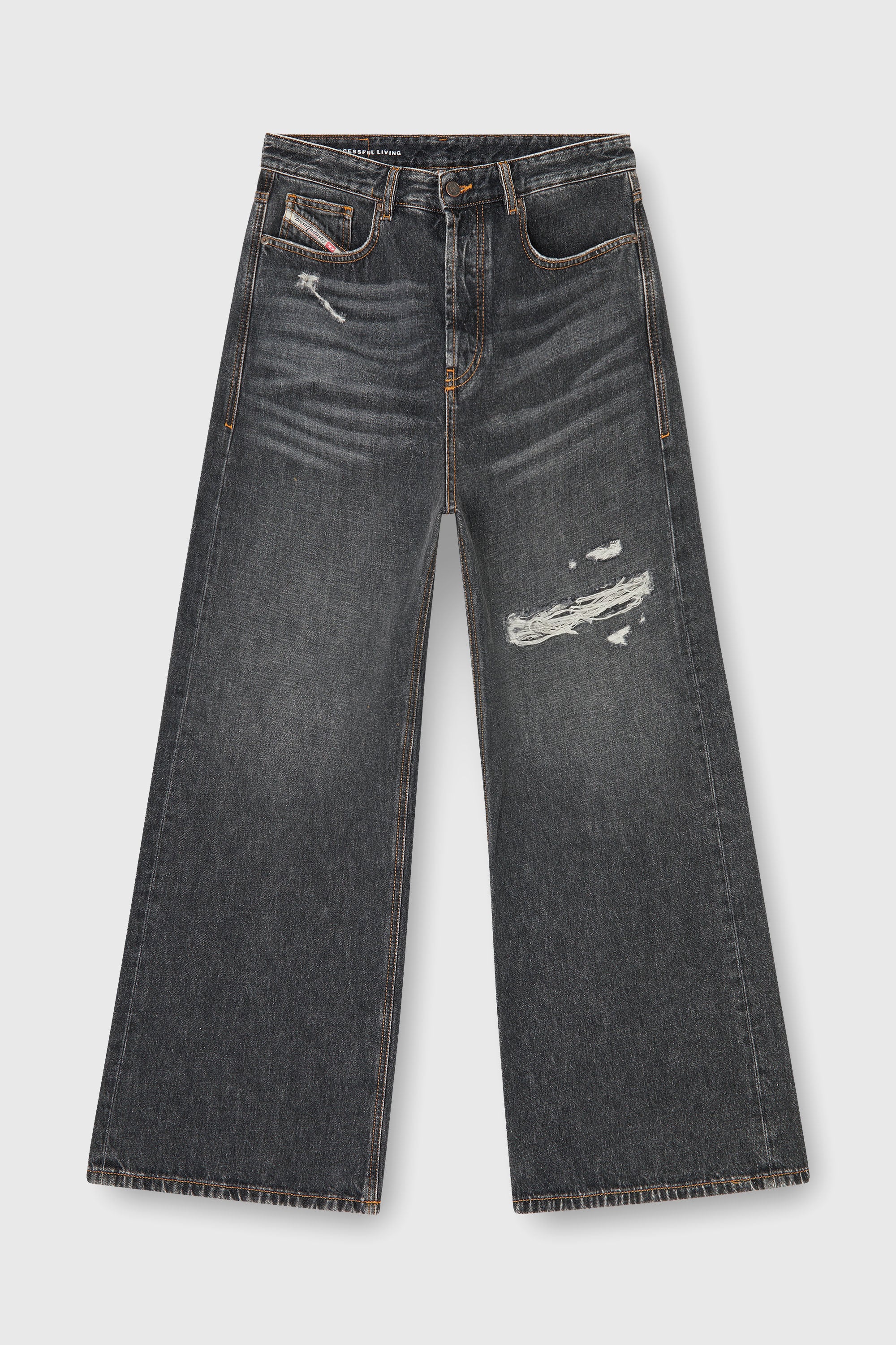 Diesel - Male's Relaxed Jeans D-Rise 007DN, ブラック/ダークグレー - 2