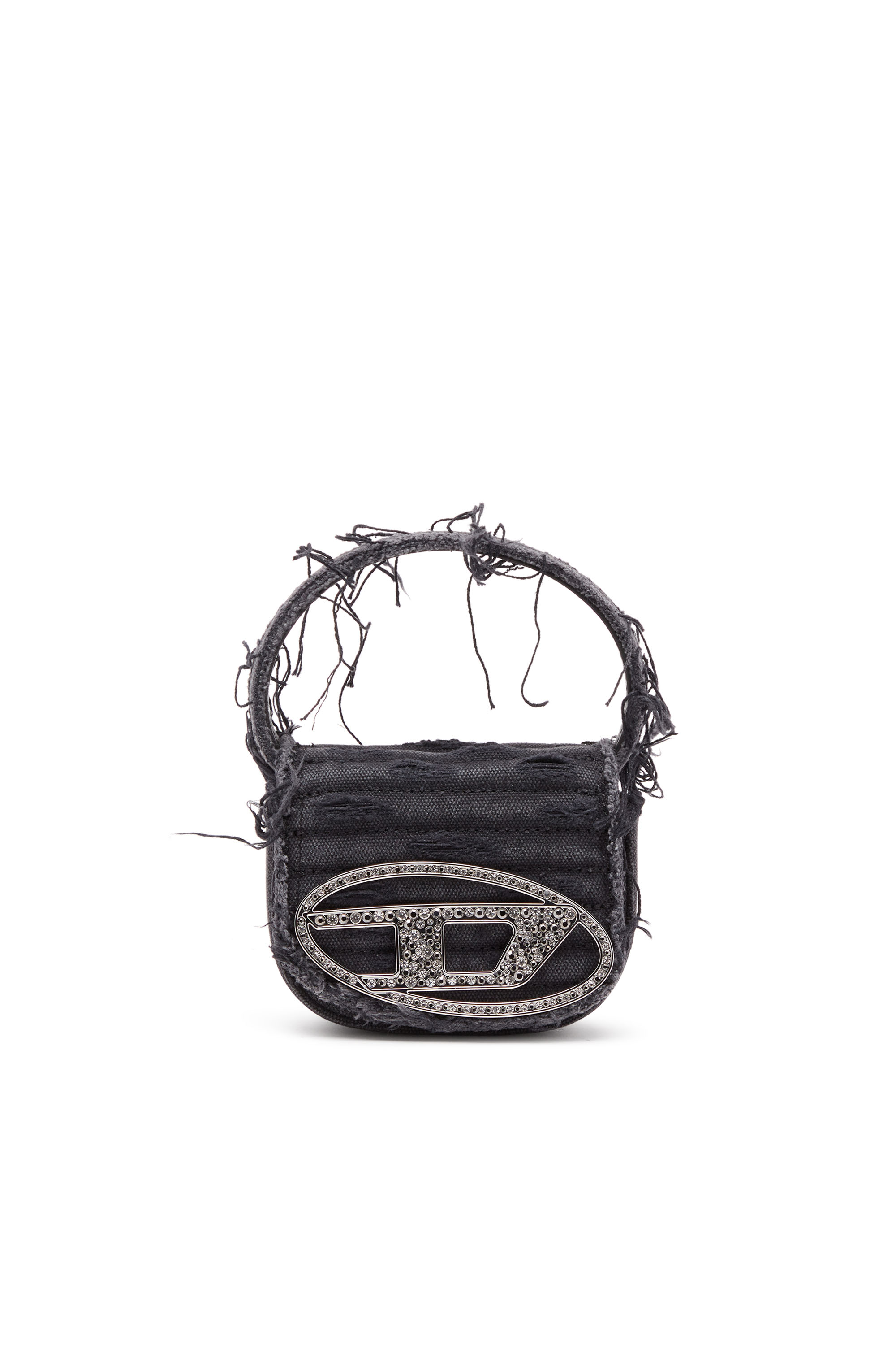 Diesel - 1DR XS, Female's 1DR XS-Iconic mini bag in canvas and leather in ブラック - 1