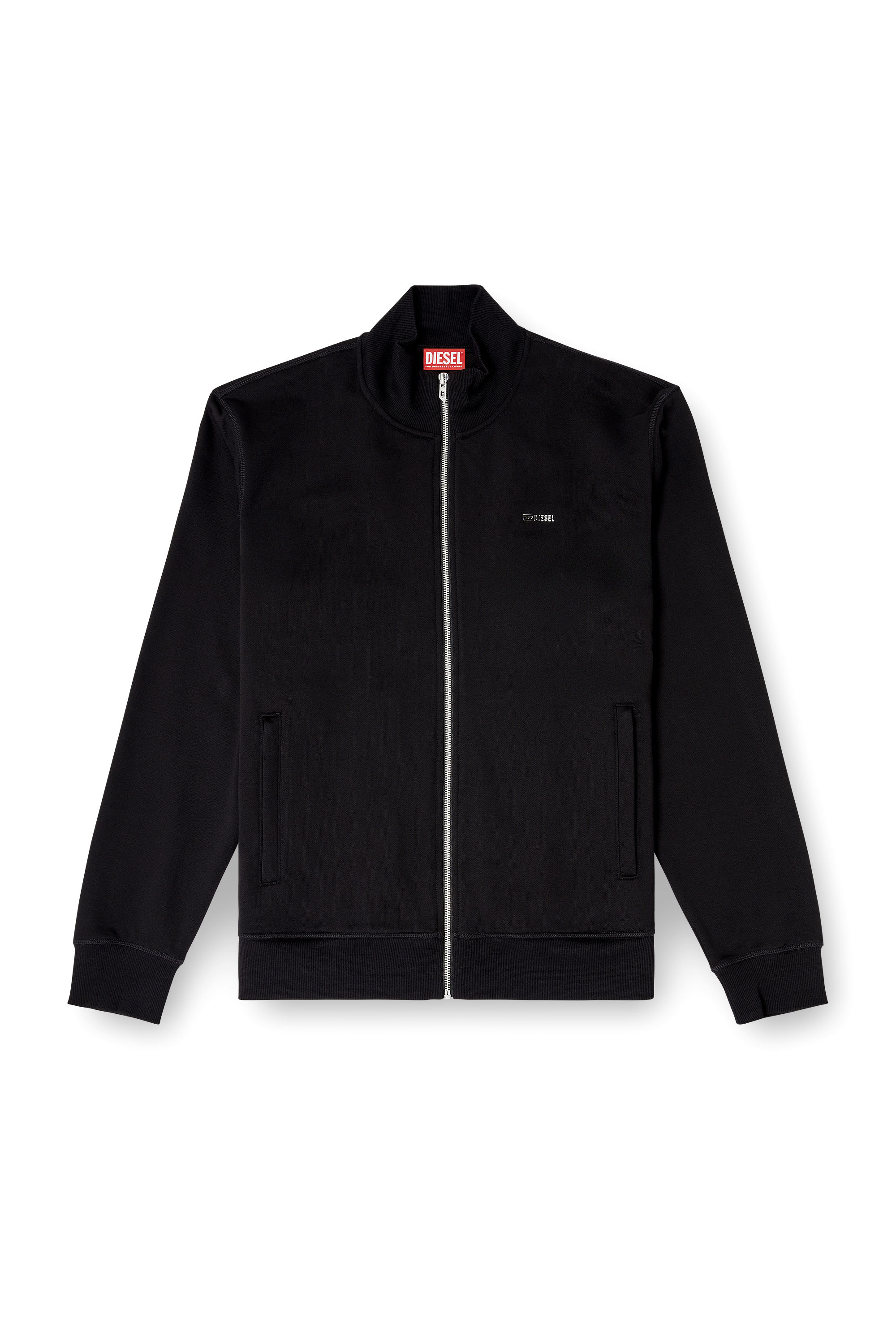 Diesel - S-LOCK-MET, Male's ジップアップスウェット in ブラック - 2