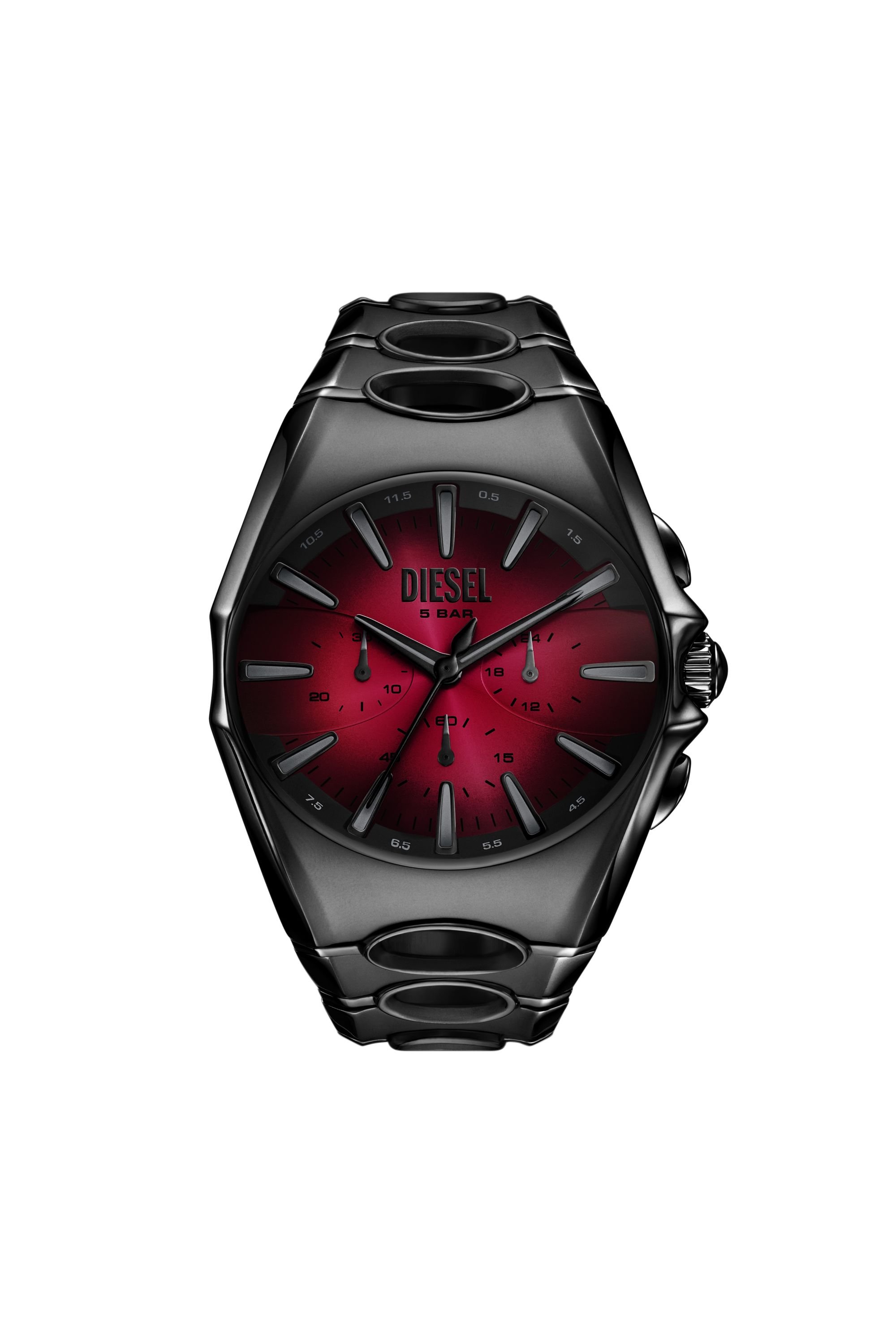 Diesel - DZ4696 WATCH, Male's D-Curve black stainless steel watch in ブラック - 1