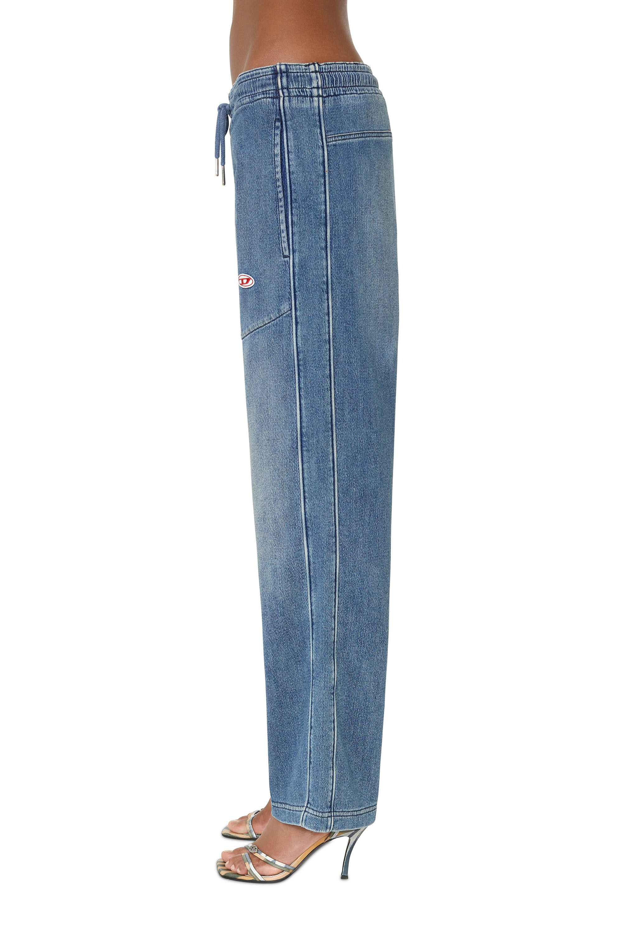 Diesel - Straight D-Martians Track Denim 09E29, ミディアムブルー - Image 4