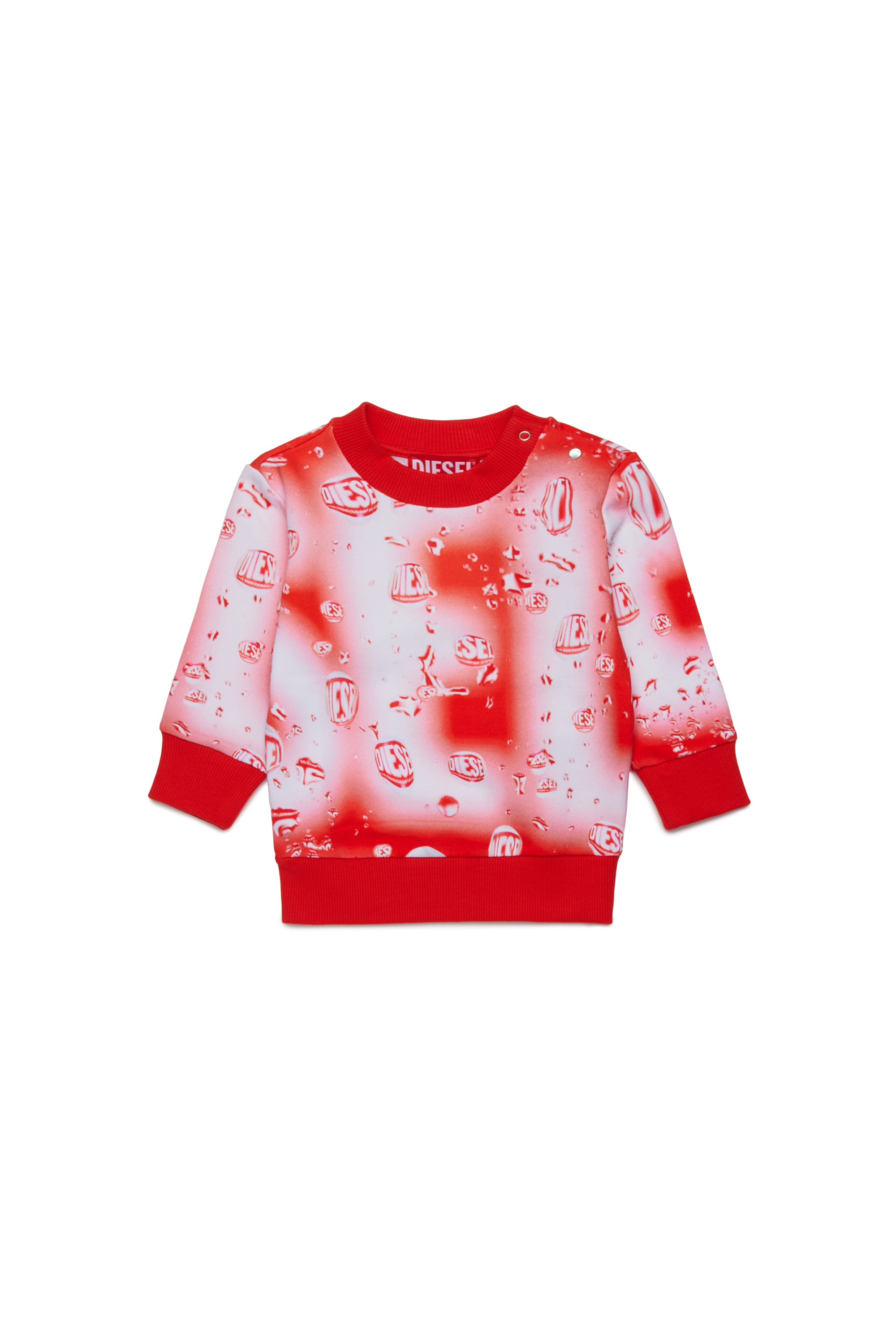 Diesel - SECONB, Unisex's プルオーバースウェット in レッド - 1