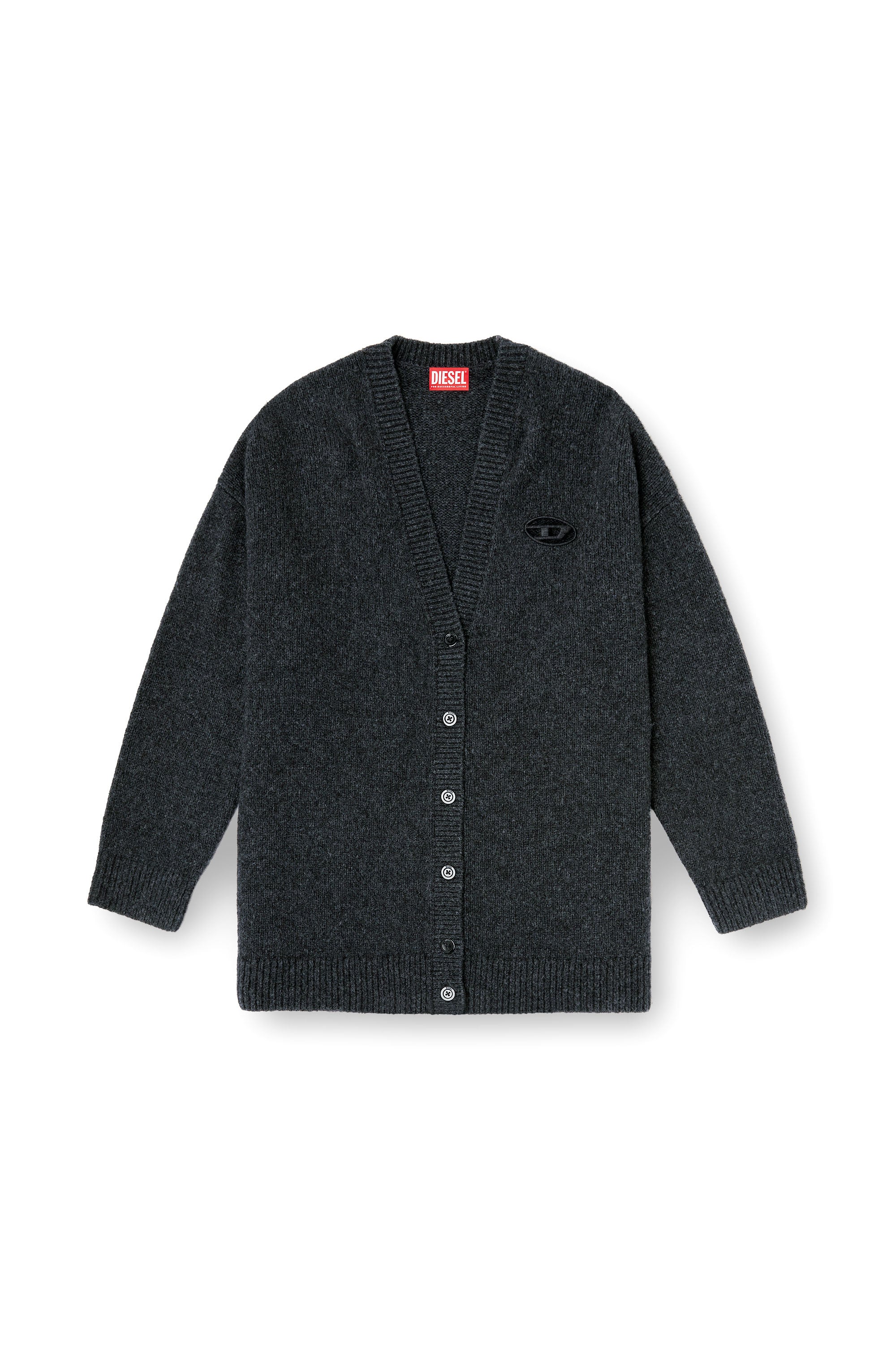 Diesel - M-AREELA, Female's カーディガン in ブラック/グレー - 3