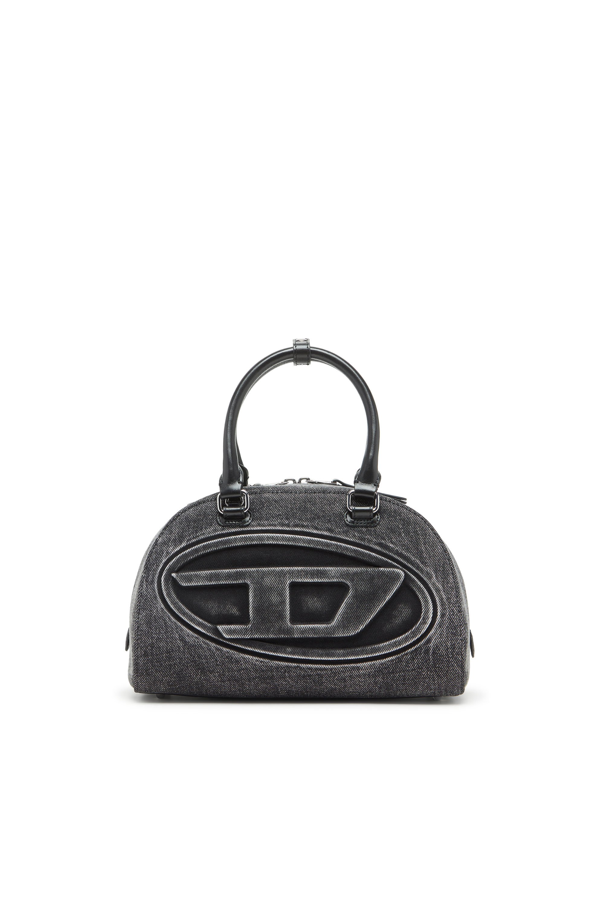 Diesel - 1DR DOME TOP HANDLE, Female's 1DR Dome-Bowling bag in washed denim in グレー - 1