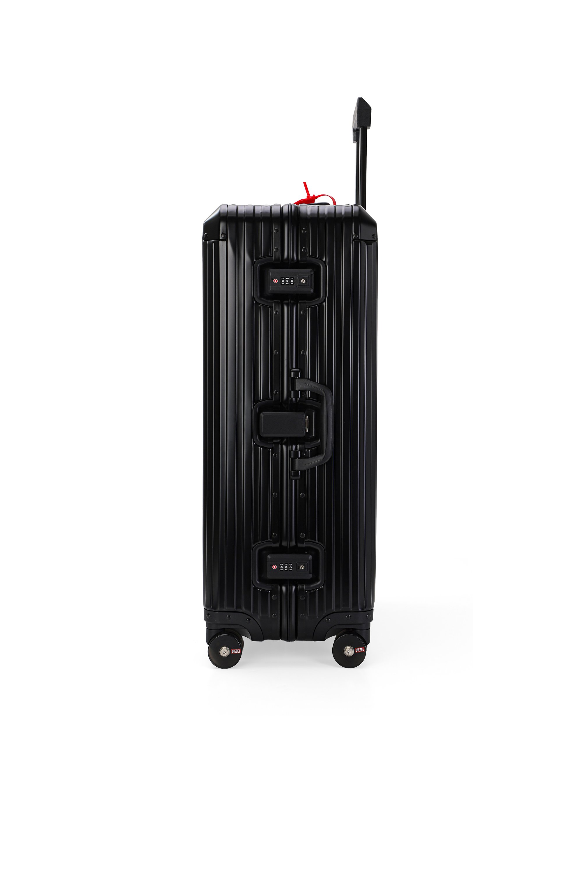 Diesel - DIESEL ALUMINUM TROLLEY- DSL002, Unisex's Aluminum Carry-On Luggage 28" in ブラック - 3