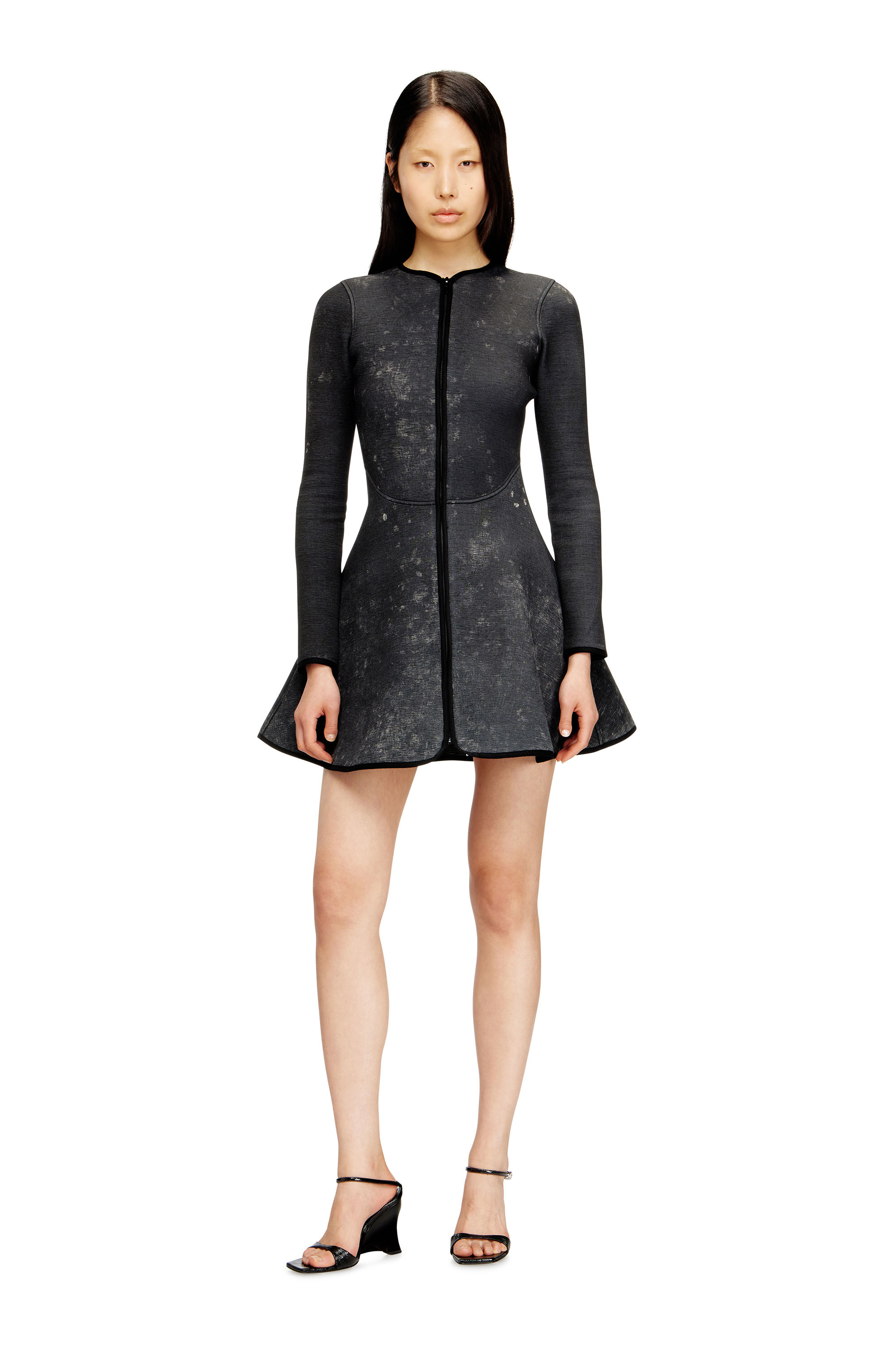 Diesel - D-EOPRE, Female's ミニドレス in ダークグレー - 2