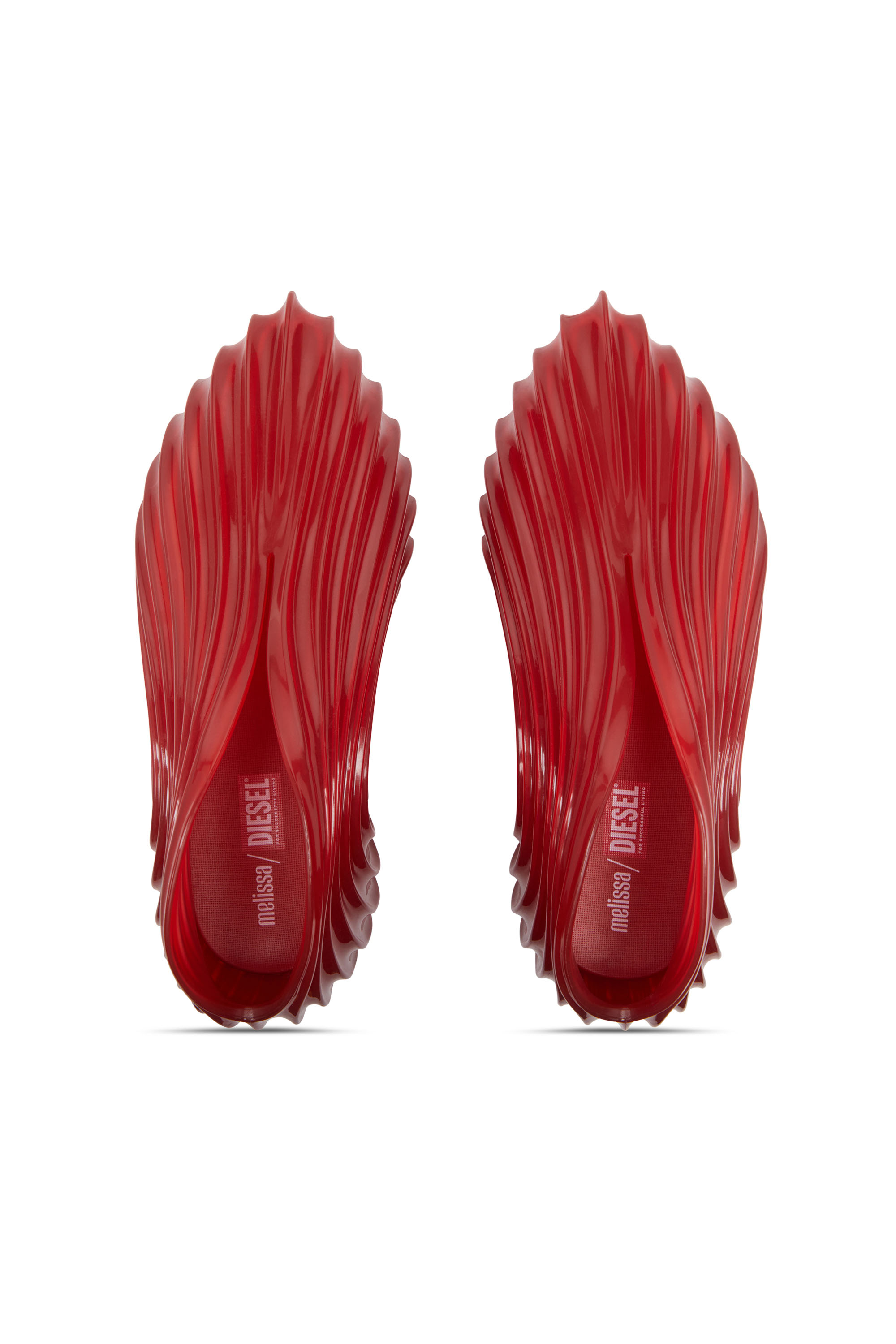 Diesel - MELISSA QUANTUM SNEAKERS X, Unisex's Slip-on sneaker in Melflex® in レッド - 6