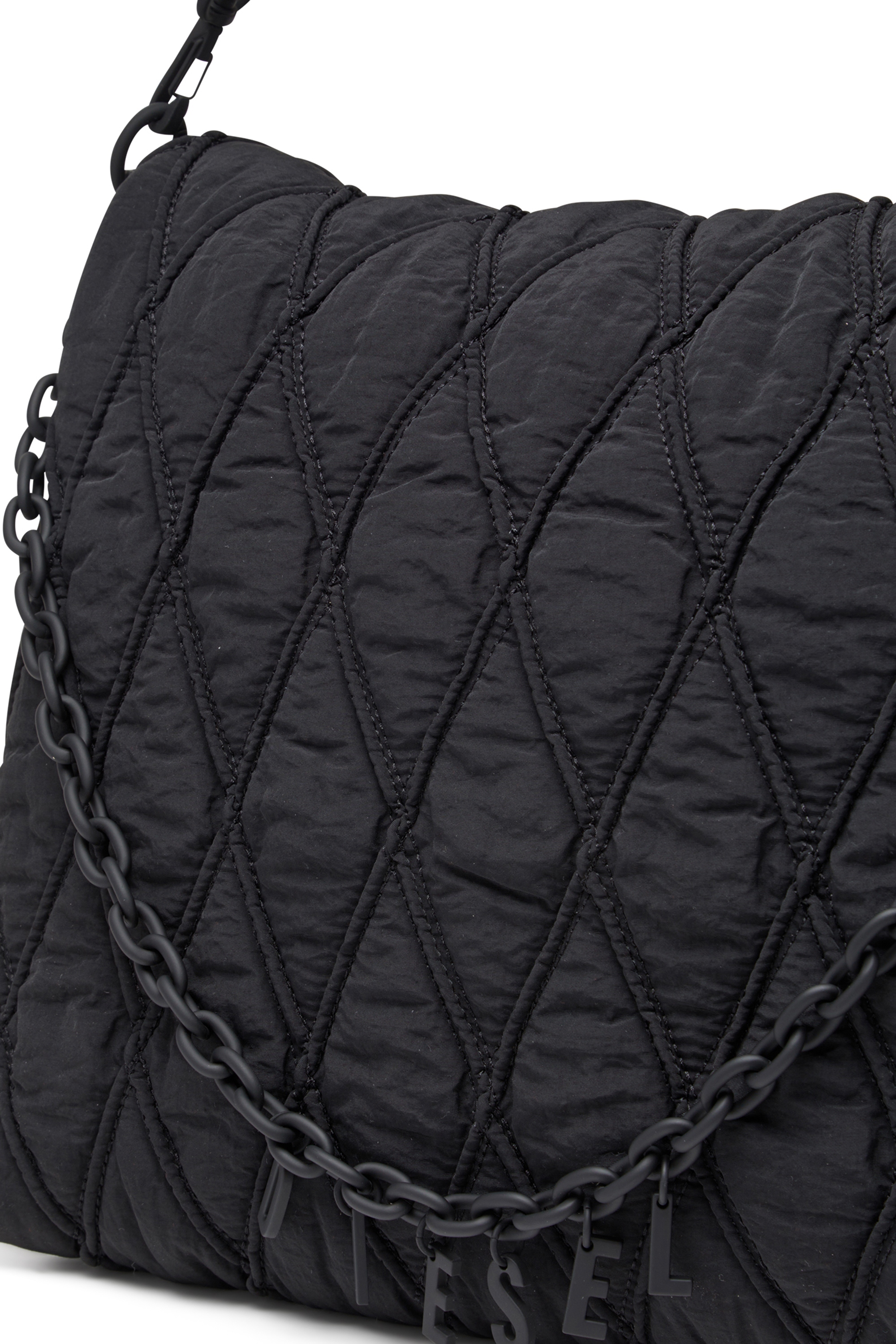 Diesel - CHARM-D SHOULDER L, Female's ショルダーバッグ L in ブラック - 6