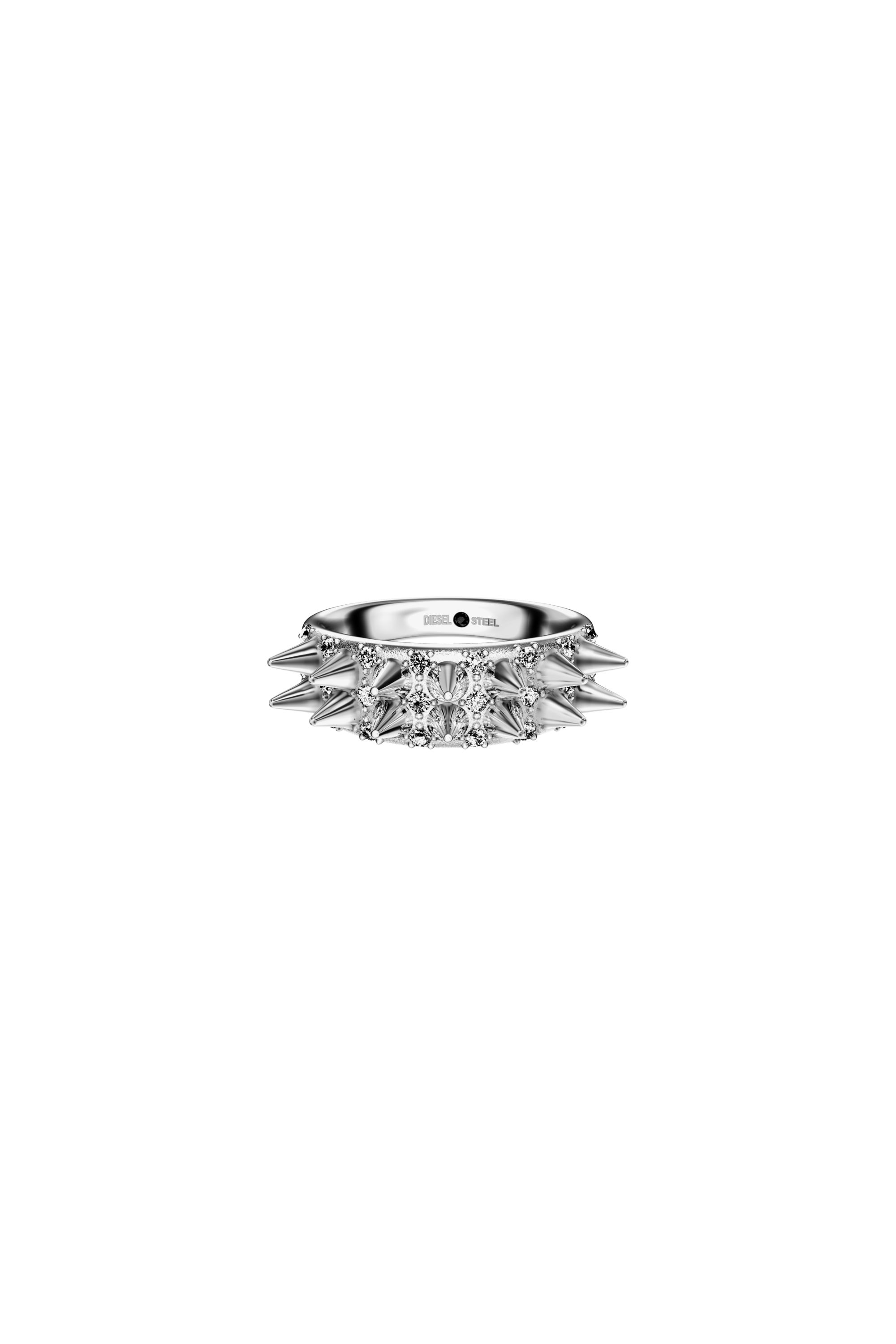 Diesel - DX1723040, Unisex's Stainless Steel Band Ring in シルバー - 2