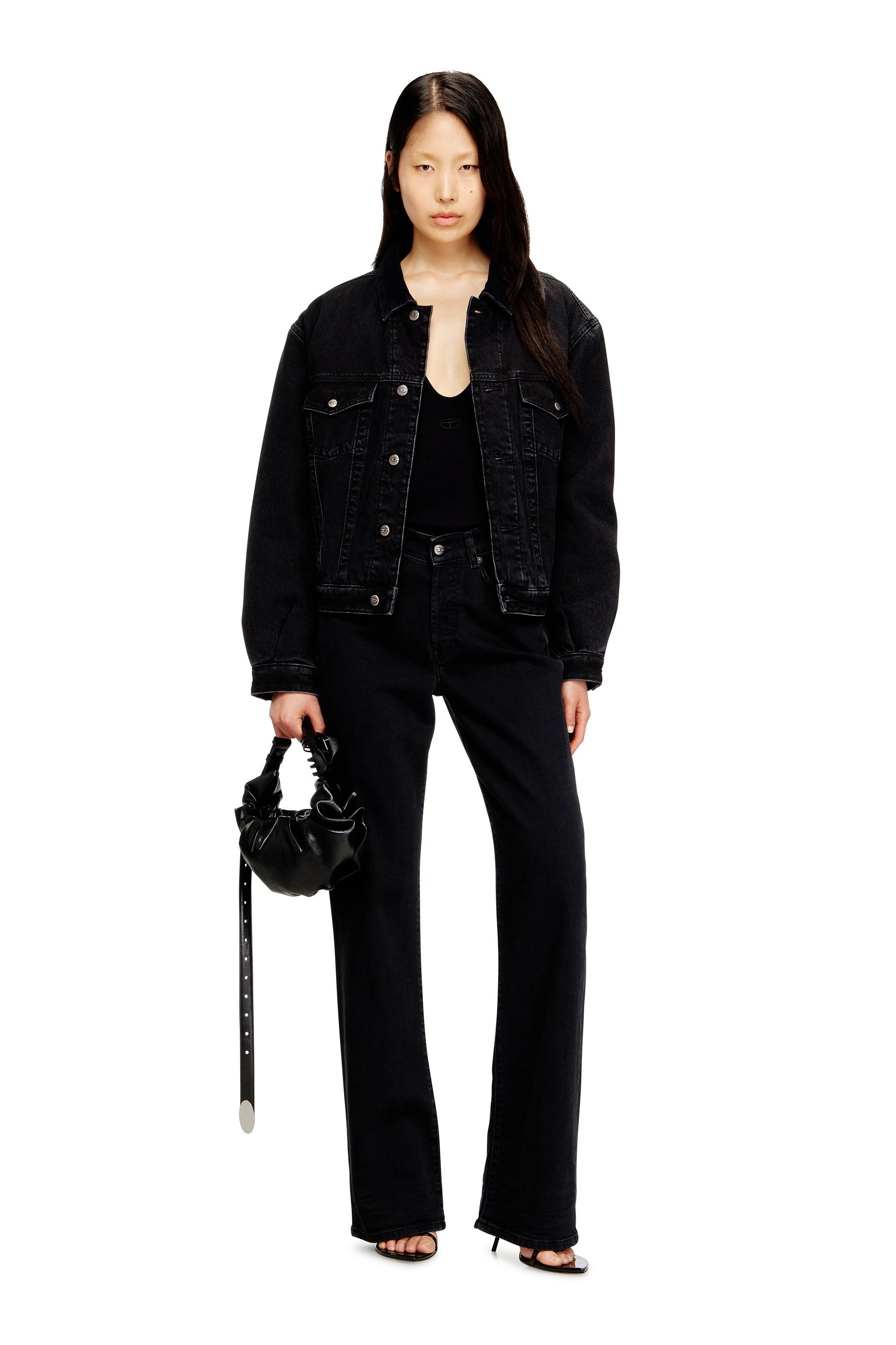 Diesel - D-RANGER-T, Unisex's デニムジャケット in ブラック - 2