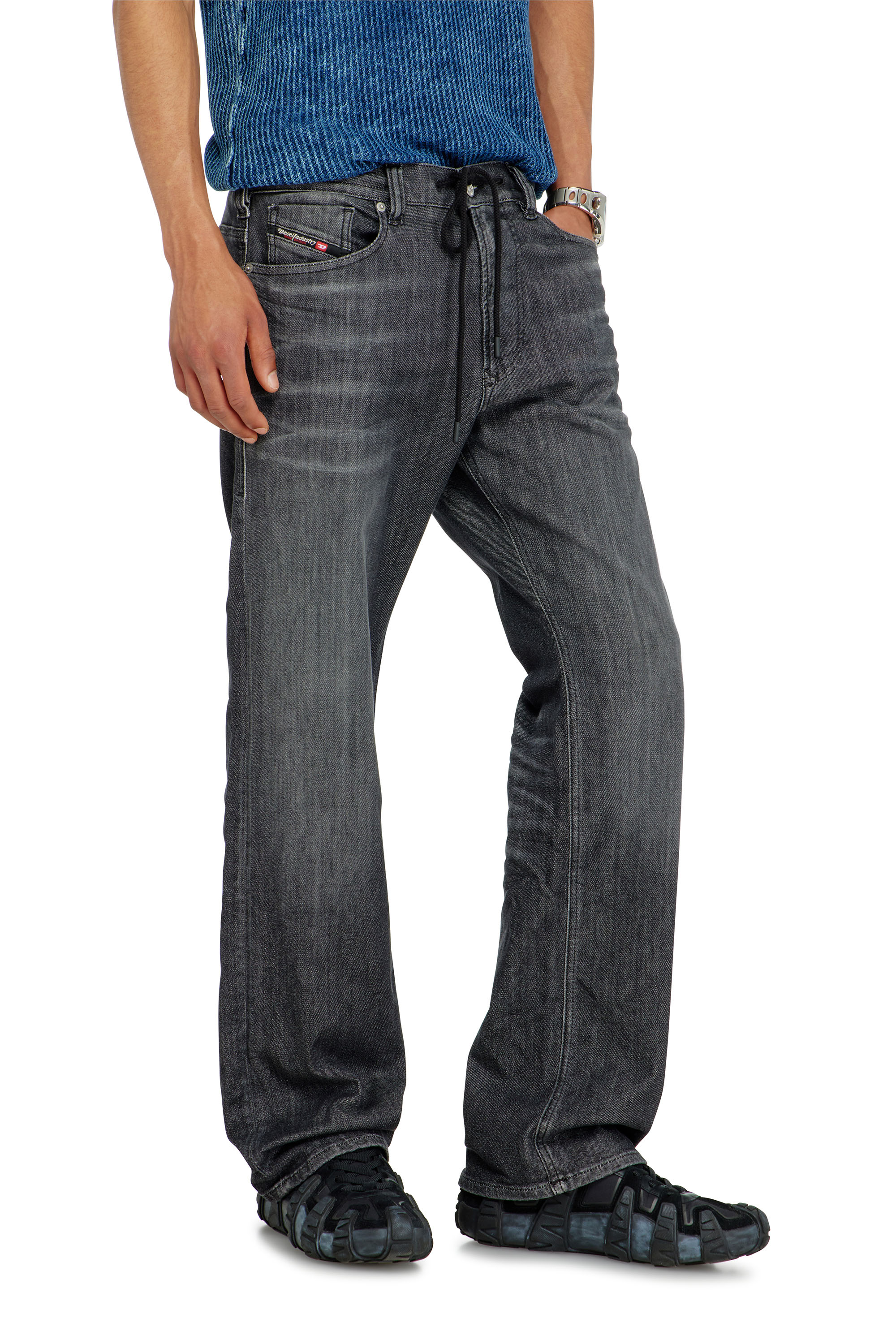 Diesel - Male's Relaxed 2080 D-Reel Joggjeans&reg; 09M66, ブラック/ダークグレー - 5