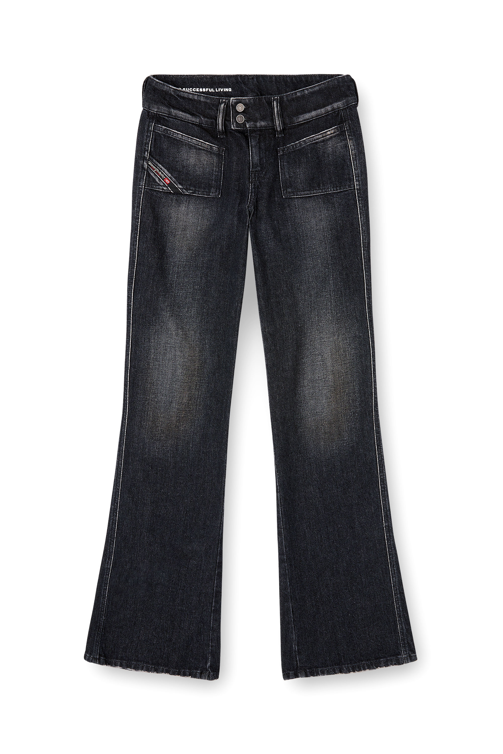 Diesel - Female's Bootcut Jeans D-Hush 09N50, ブラック/ダークグレー - 6