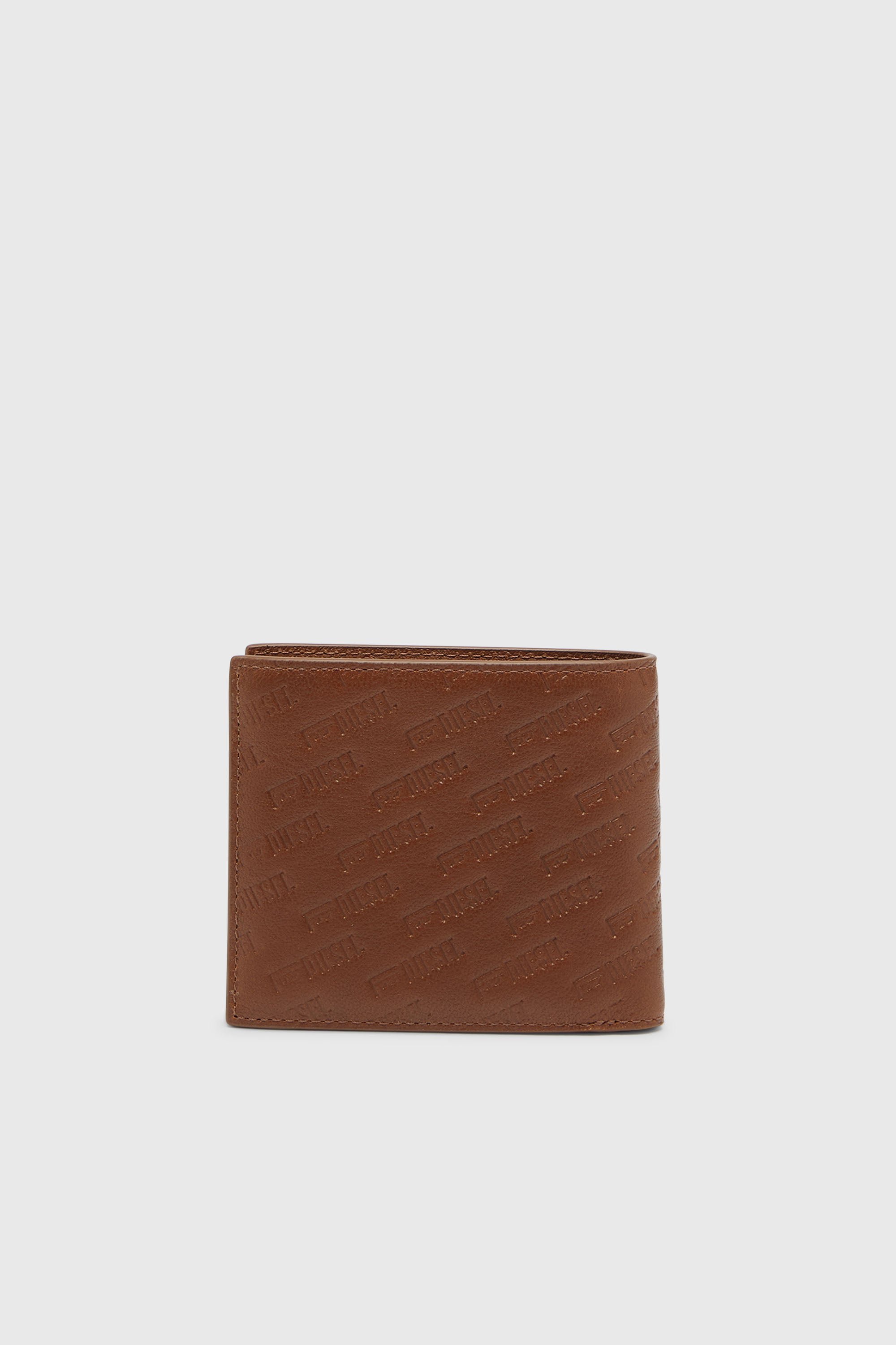 Diesel - MONOGRAM BI-FOLD COIN S 3D, Male's 二つ折りウォレット in ブラウン - 2