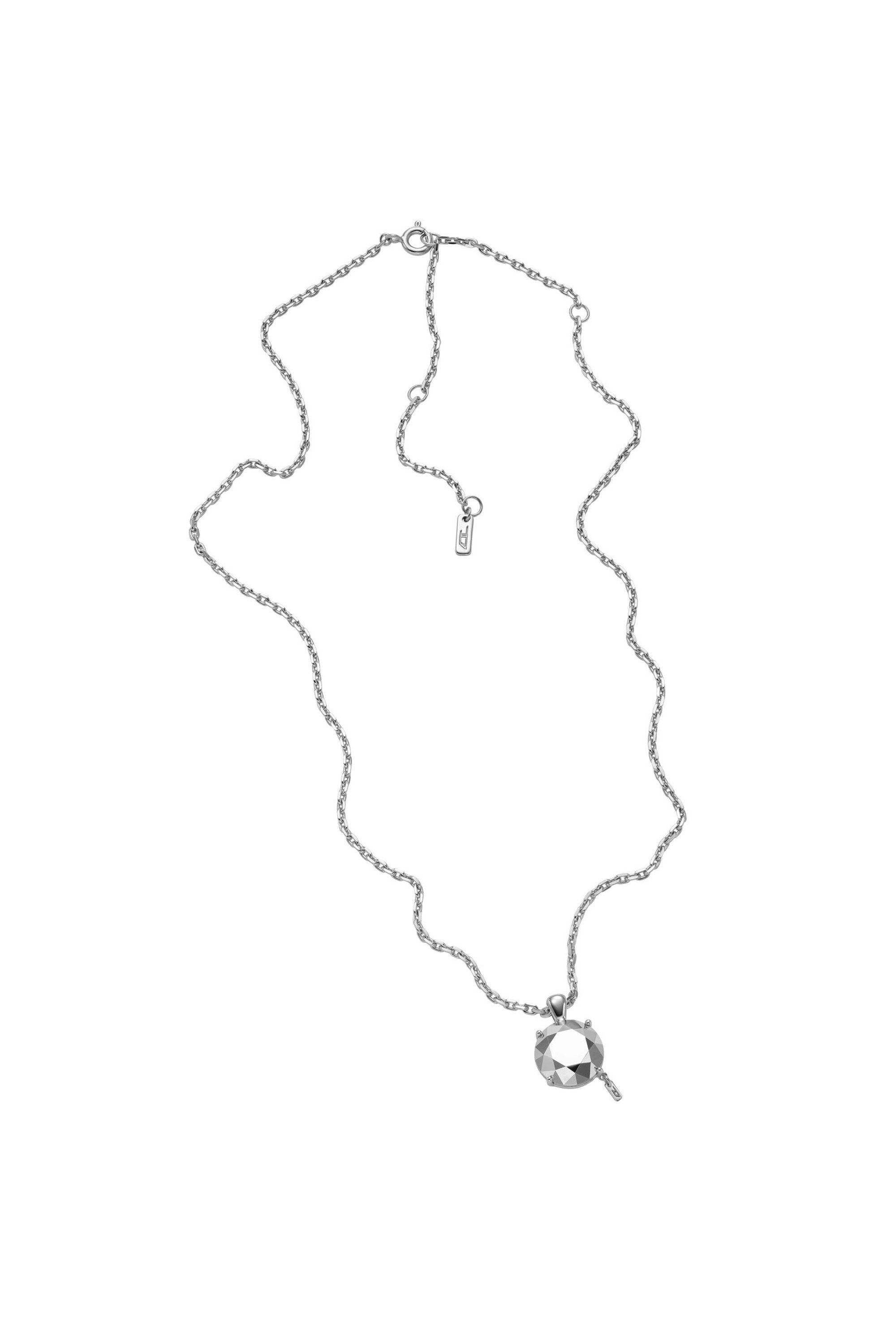Diesel - DL1355040 STERLING SILVER JEWEL, Unisex's Sterling Silver Diamond Cut Necklace in シルバー - 2