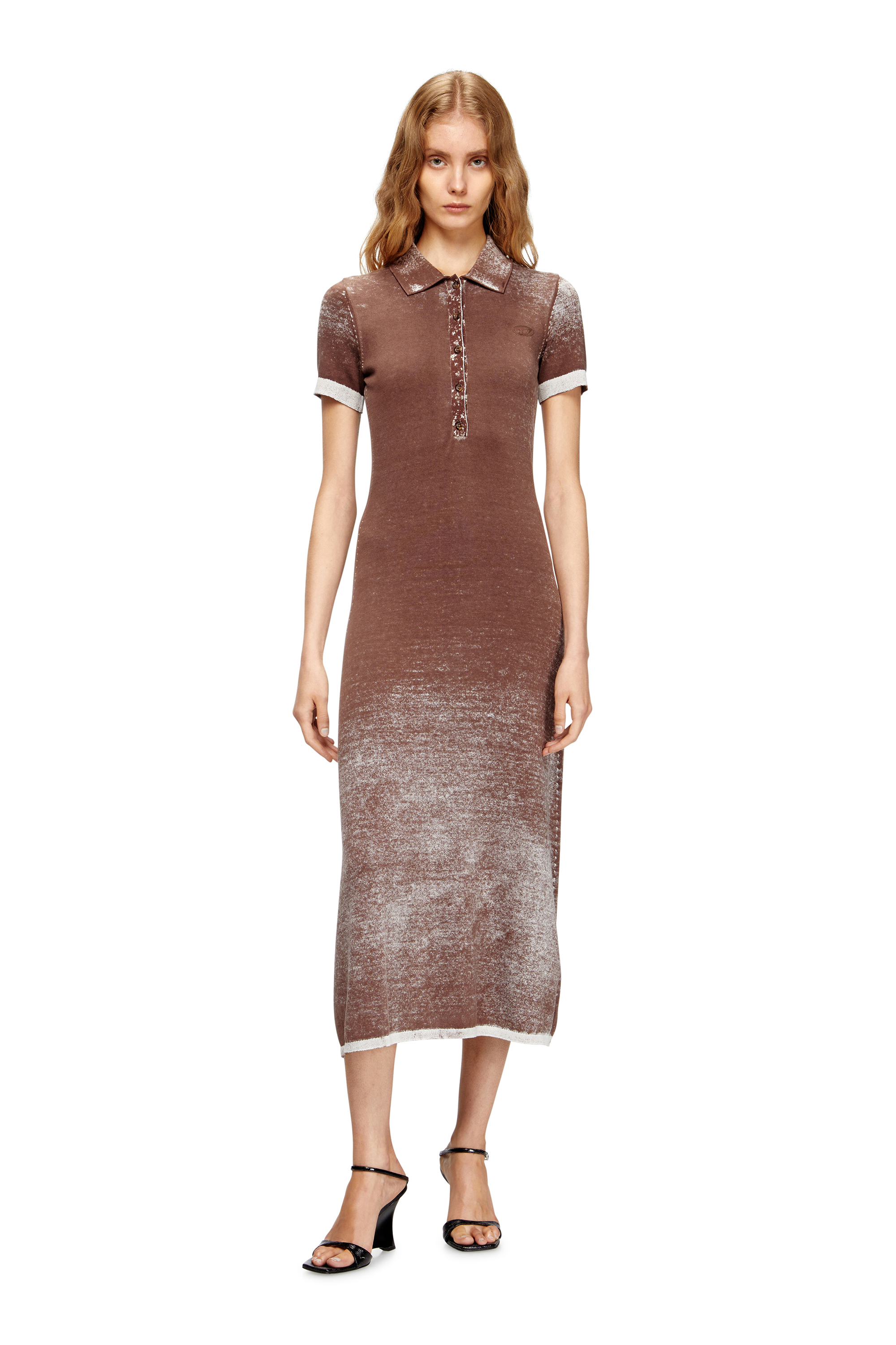 Diesel - M-LOURENS, Female's ニットポロドレス in null - 3