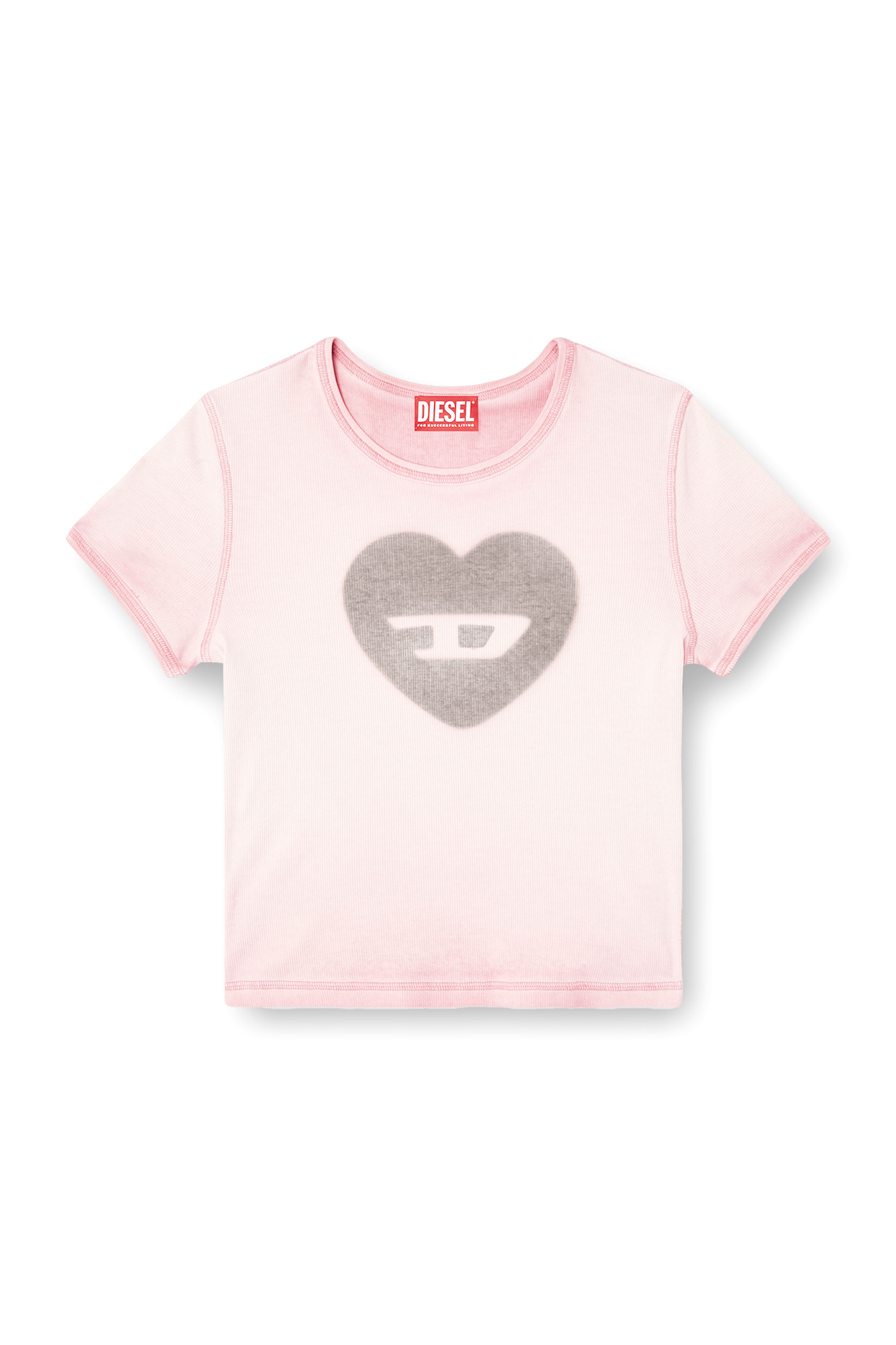 Diesel - T-ELE, Female's Tシャツ in フェースパウダー - 4