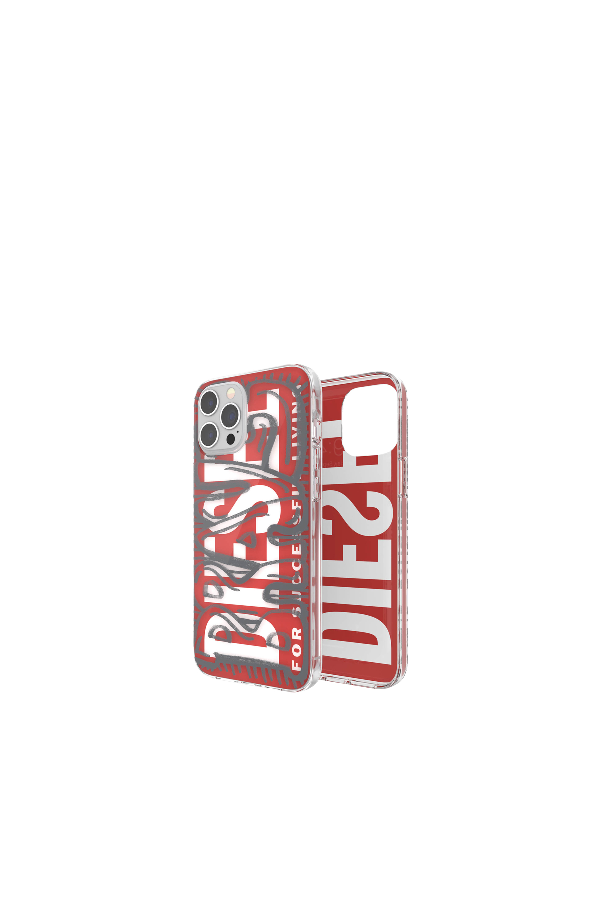 Diesel - 42568 STANDARD CASE, Unisex's Ultra-light TPU Case for iPhone 12 Pro Max in レッド - 1