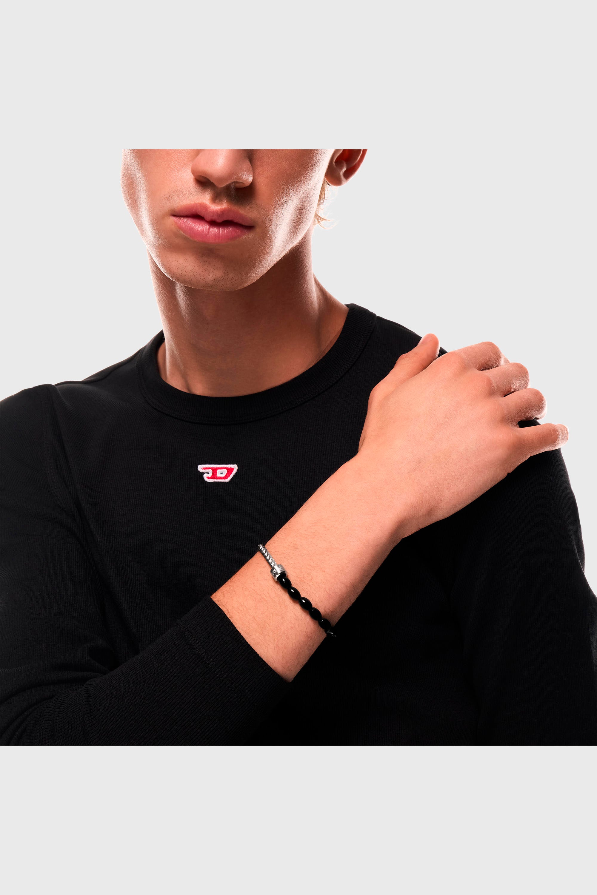 Diesel - DX1714040, Unisex's ブレスレット in シルバー/ブラック - 4