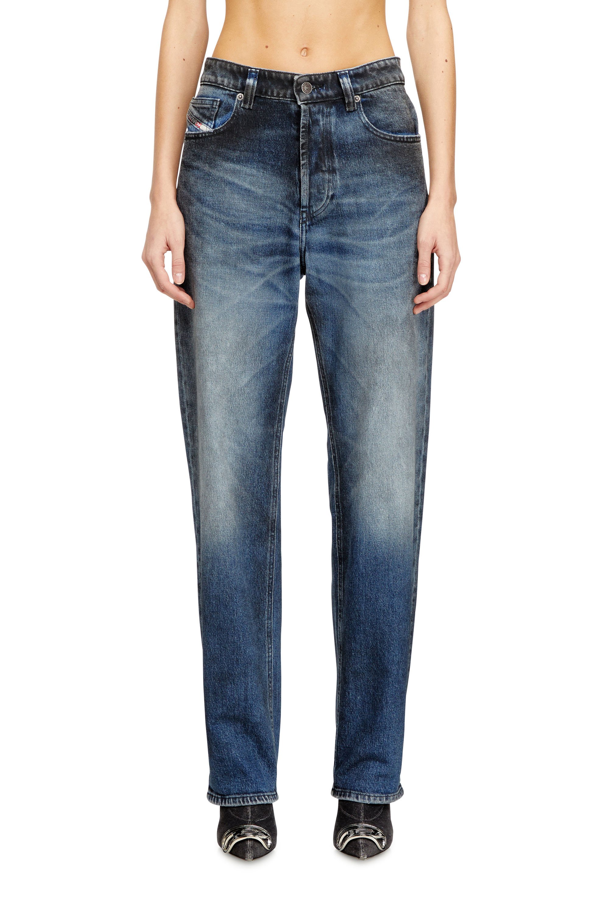 Diesel - Female's Regular Jeans 1988 D-Ark 09N53, ミディアムブルー - 1