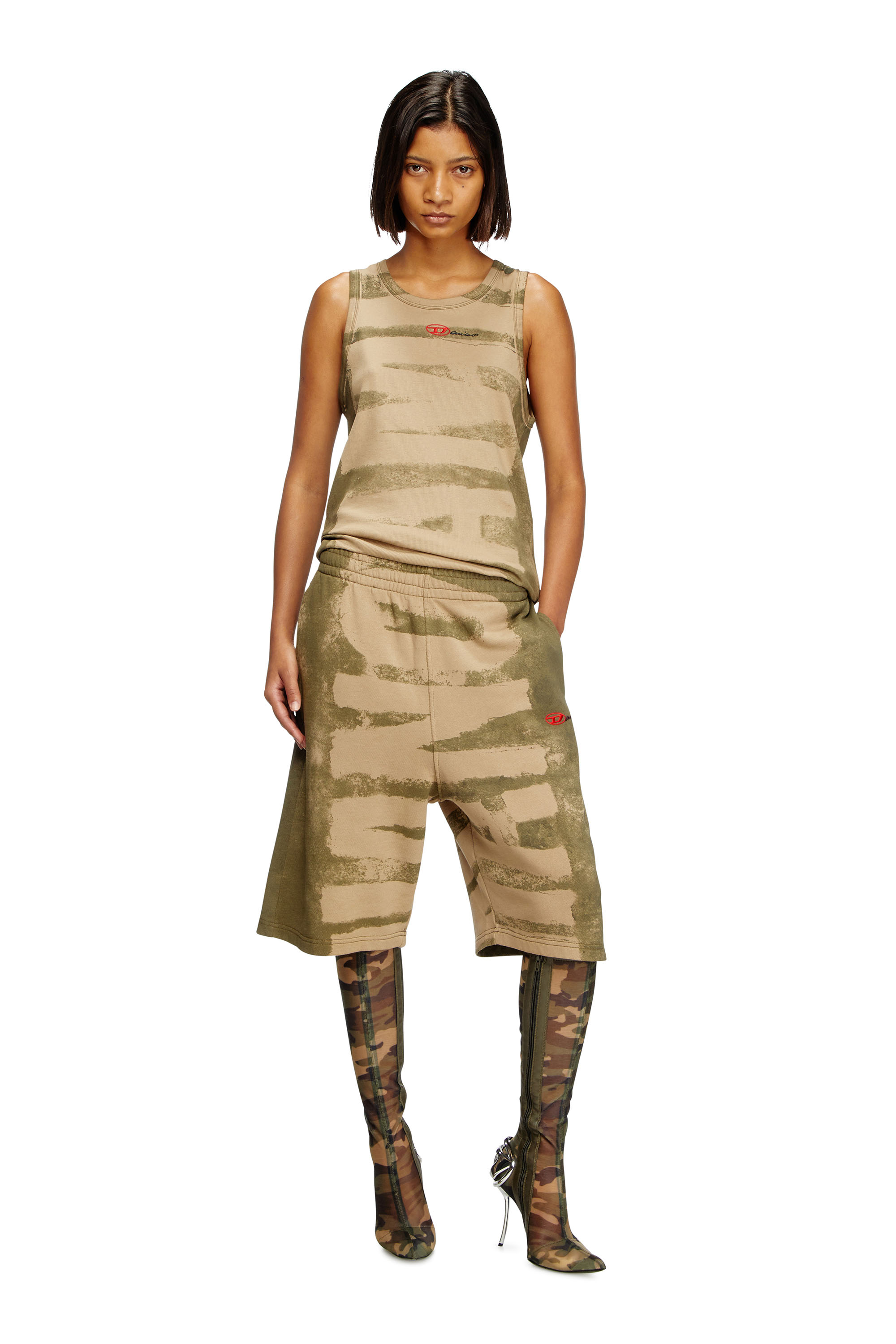 Diesel - T-LIFTY-BLEEDING-DD, Unisex's ノースリーブトップ in グリーン - 7