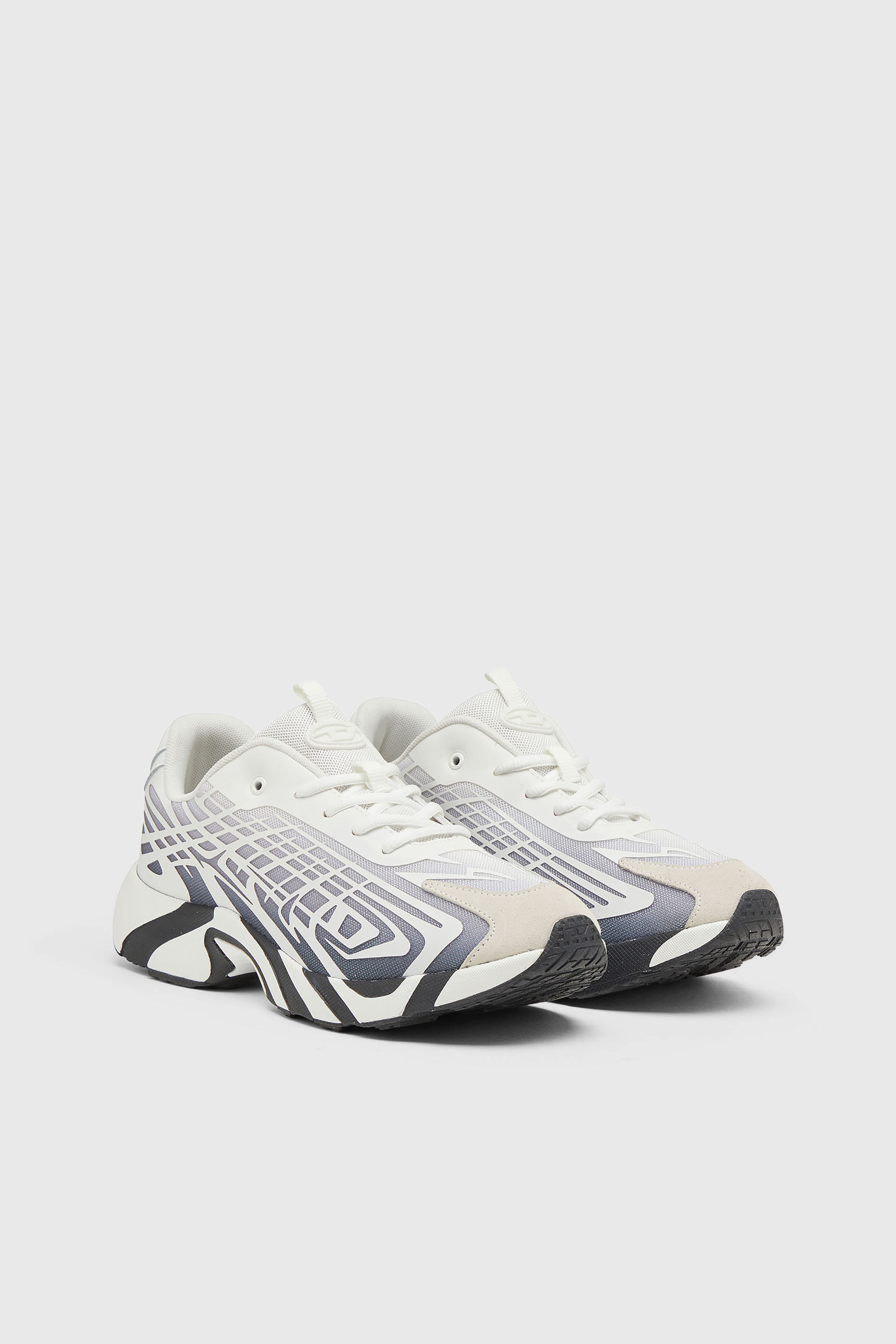 Diesel - S-D-VIT'S 500 LOW, Male's ローカットスニーカー in ホワイト/グレー - 2