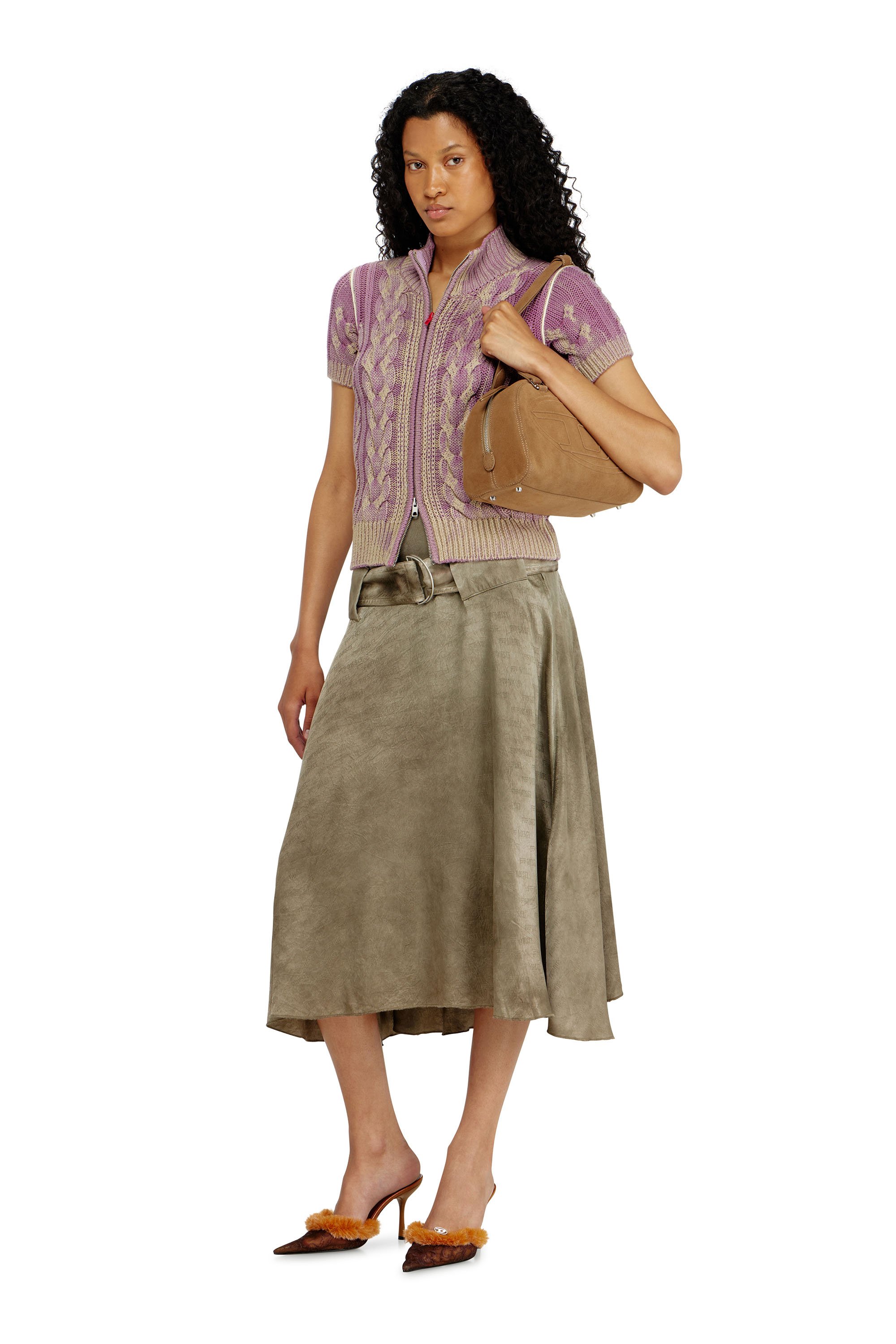 Diesel - 1DR DOME SHOULDER, Unisex's ショルダーバッグ in ベージュ - 1