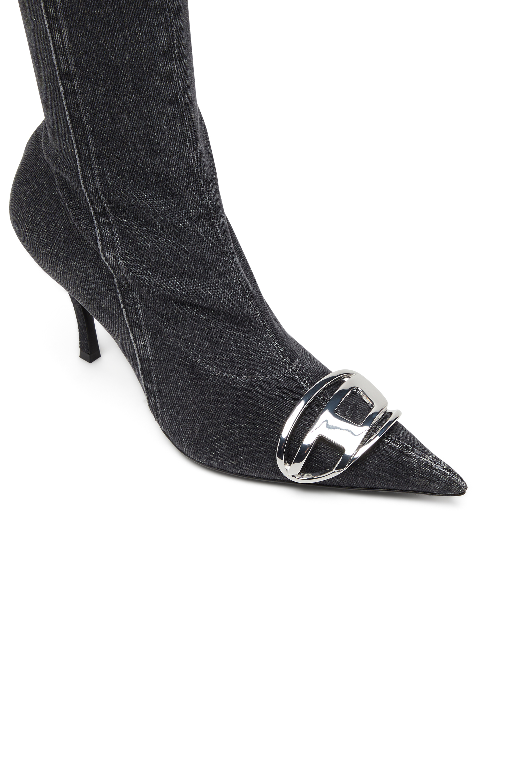 Diesel - D-VENUS KB D, Female's デニムロングブーツ in ブラック - 5