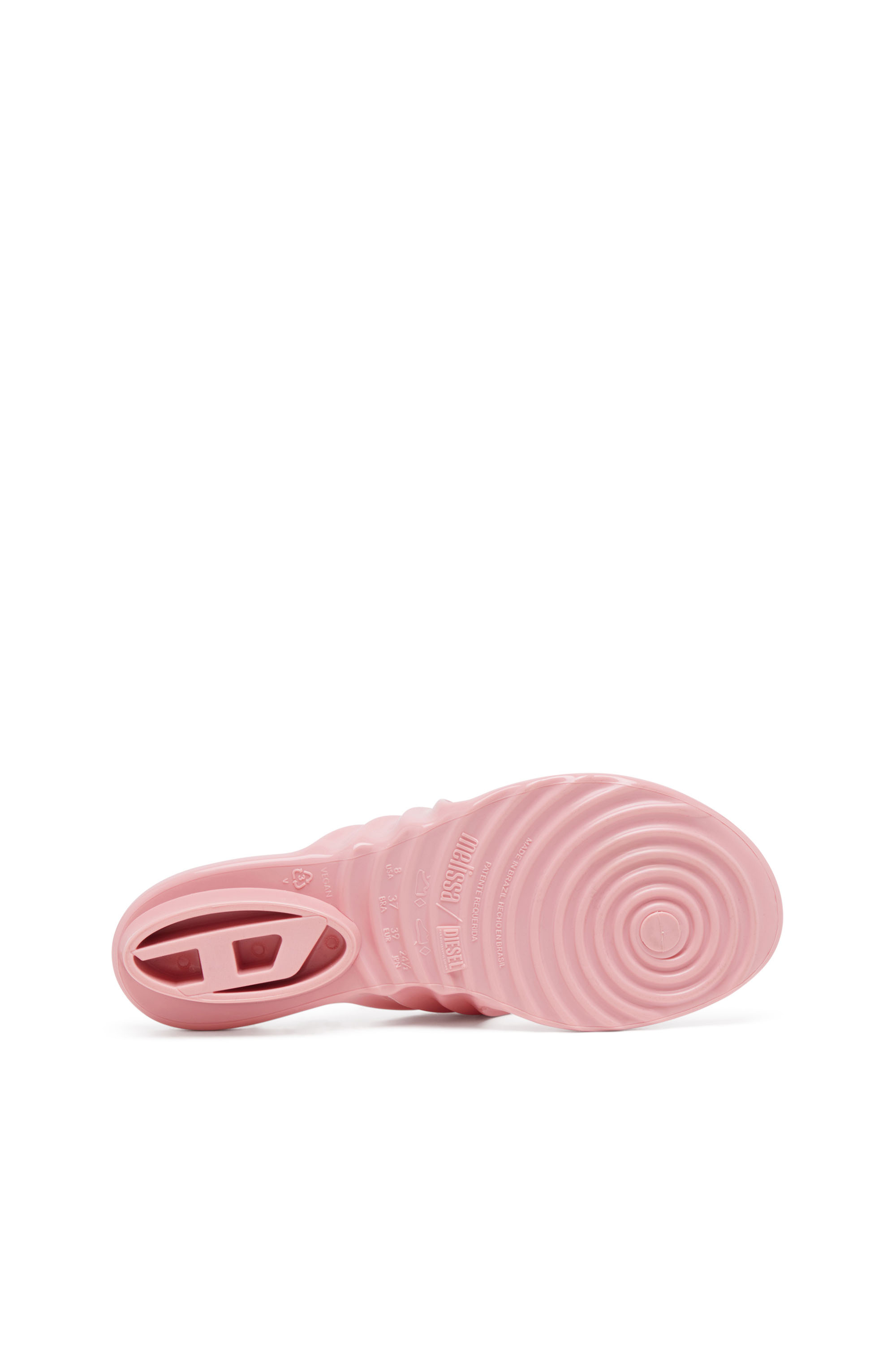 Diesel - MELISSA QUANTUM THONG, Female's Sculptural flip-flops in Melflex® in ピンク / ホワイト - 4
