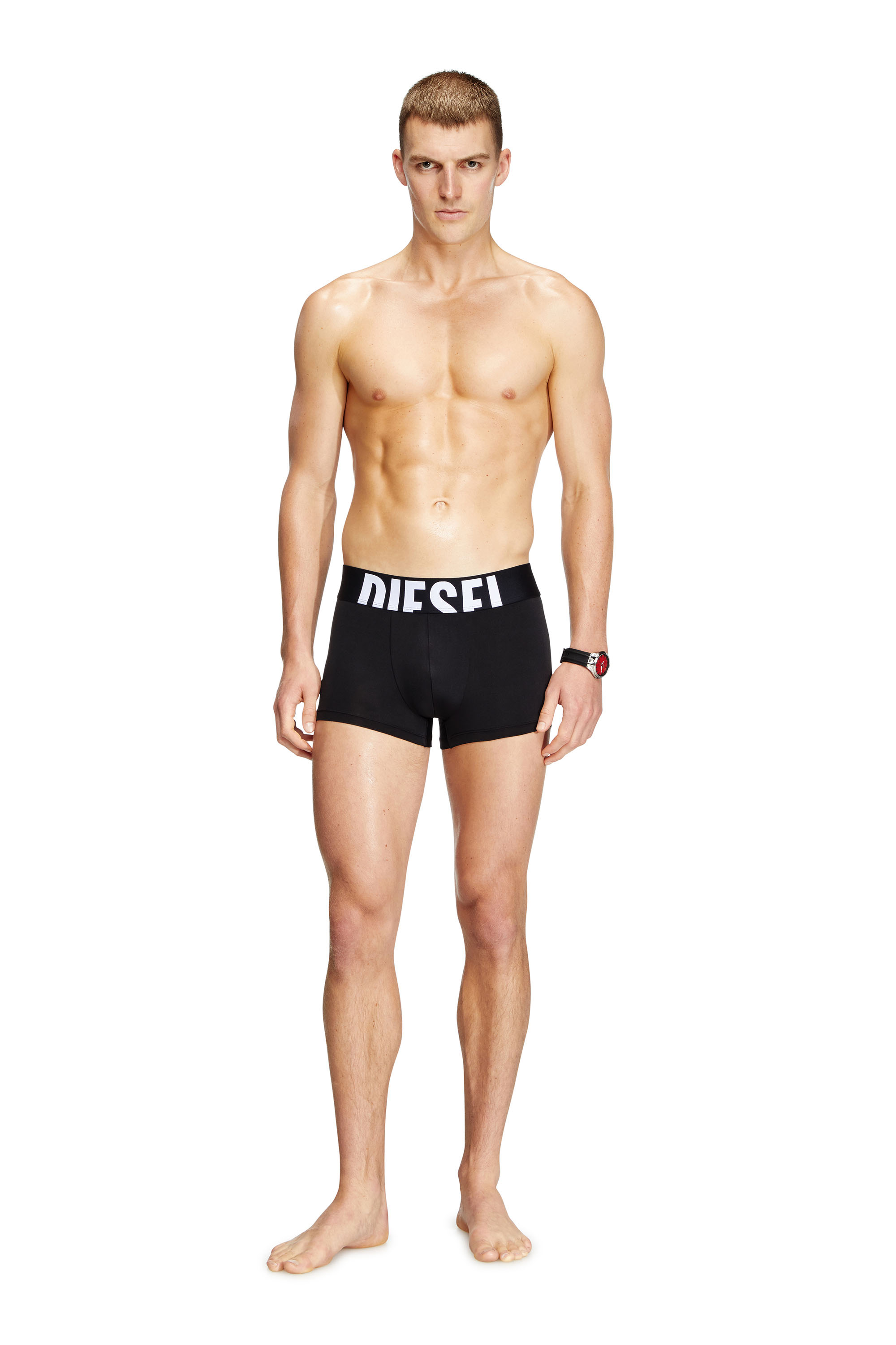 Diesel - DAMIEN-D-POP-3PACK-55, Male's Three-pack boxer briefs in microfibre in ブラック - 3