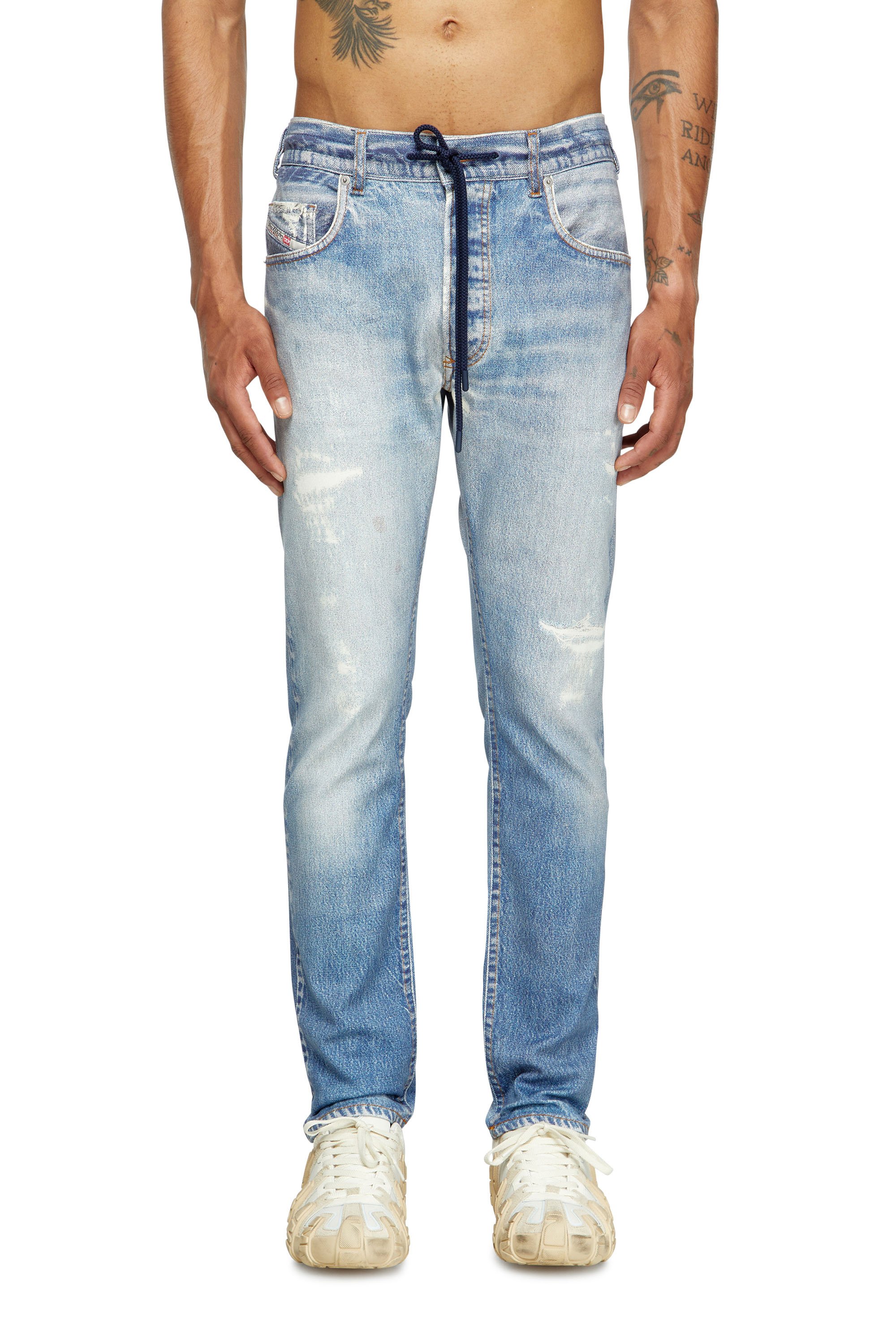 Diesel - Male's Regular 2030 D-Krooley Joggjeans® 068RX, ライトブルー - 1