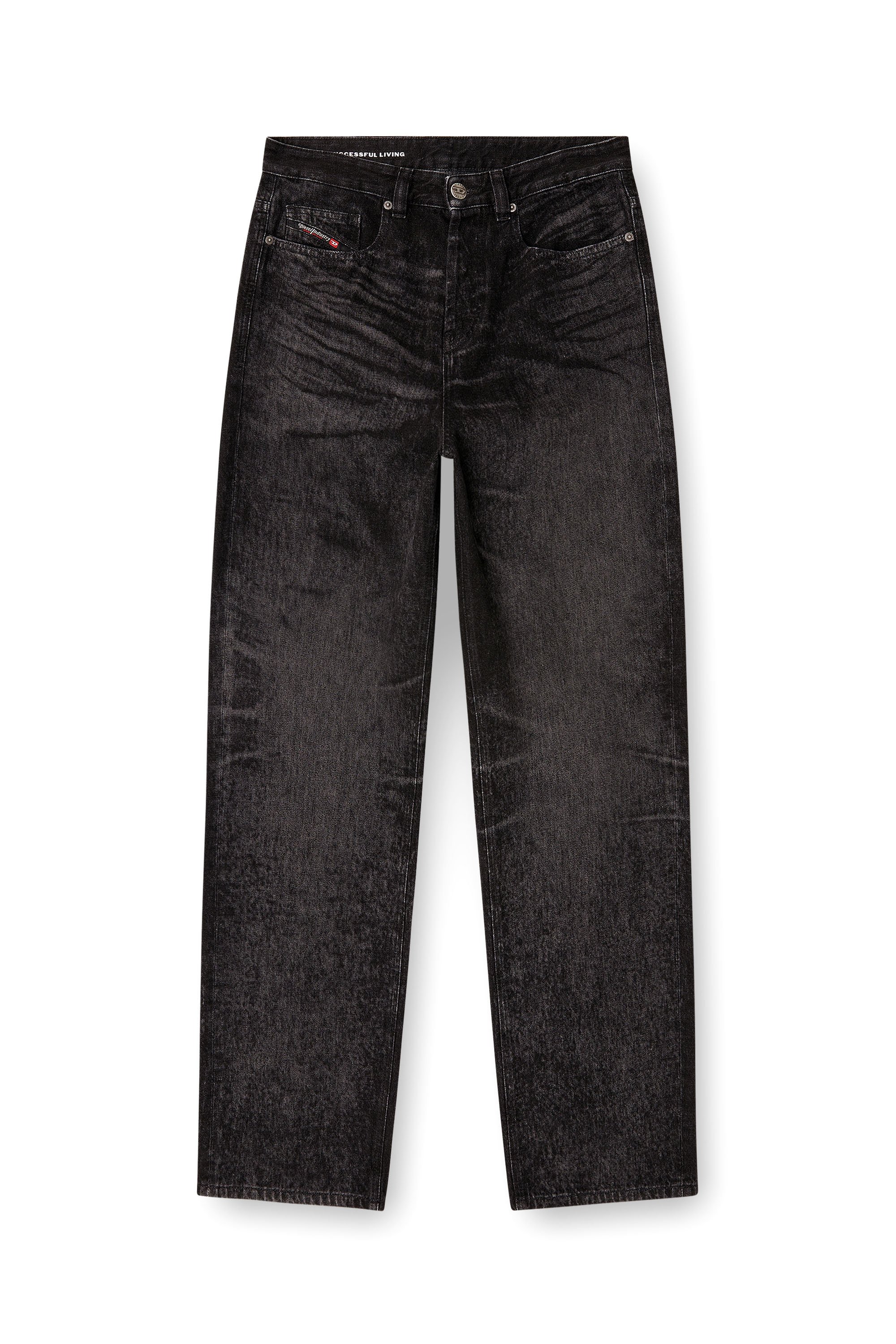 Diesel - Male's Relaxed Jeans 2001 D-Macro 007DB, ブラック/ダークグレー - 3