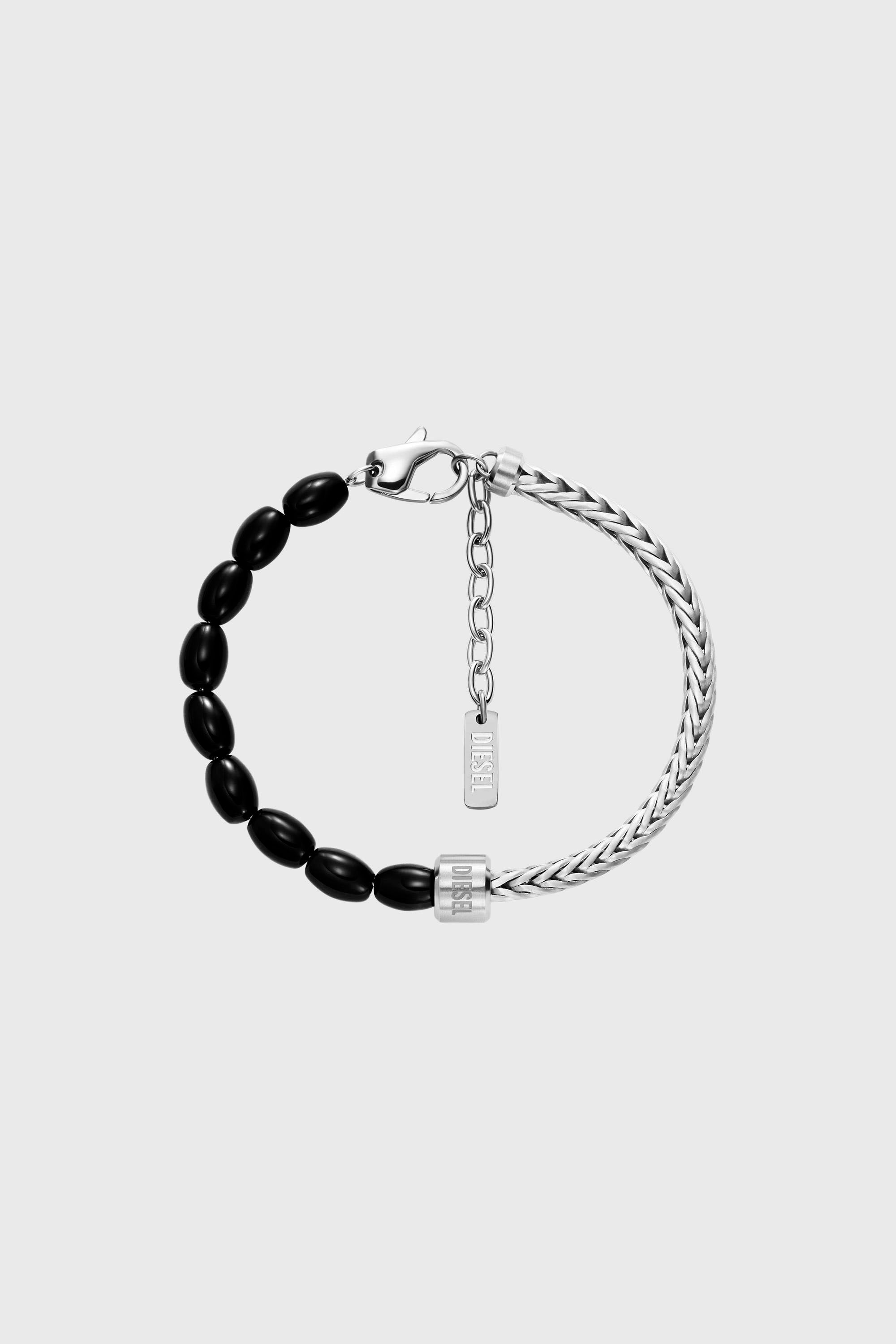 Diesel - DX1714040, Unisex's ブレスレット in シルバー/ブラック - 1