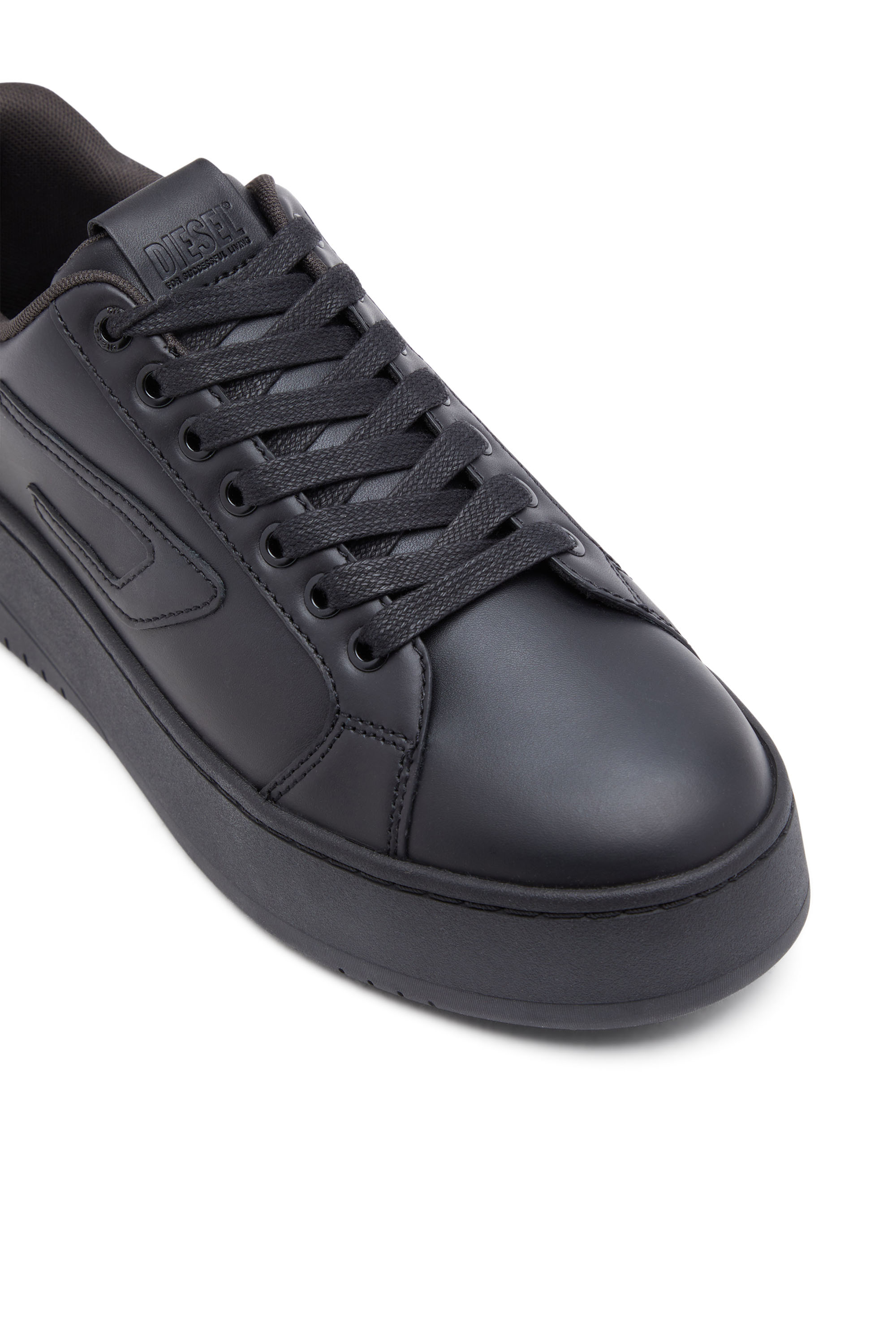Diesel - S-ATHENE BOLD X, Female's カウレザープラットフォームスニーカー in ブラック - 6