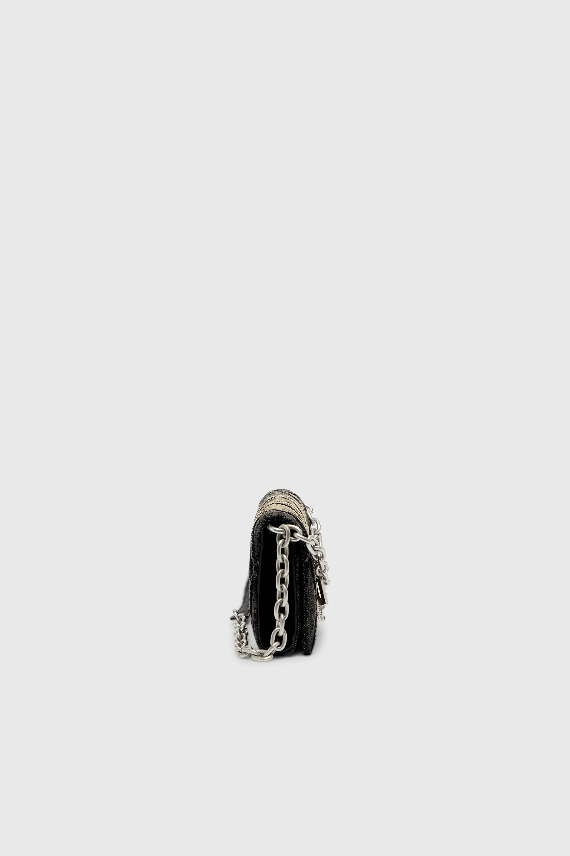 CHARM-D WALLET STRAP ウォレットバッグ｜ブラック｜ウィメンズ｜DIESEL