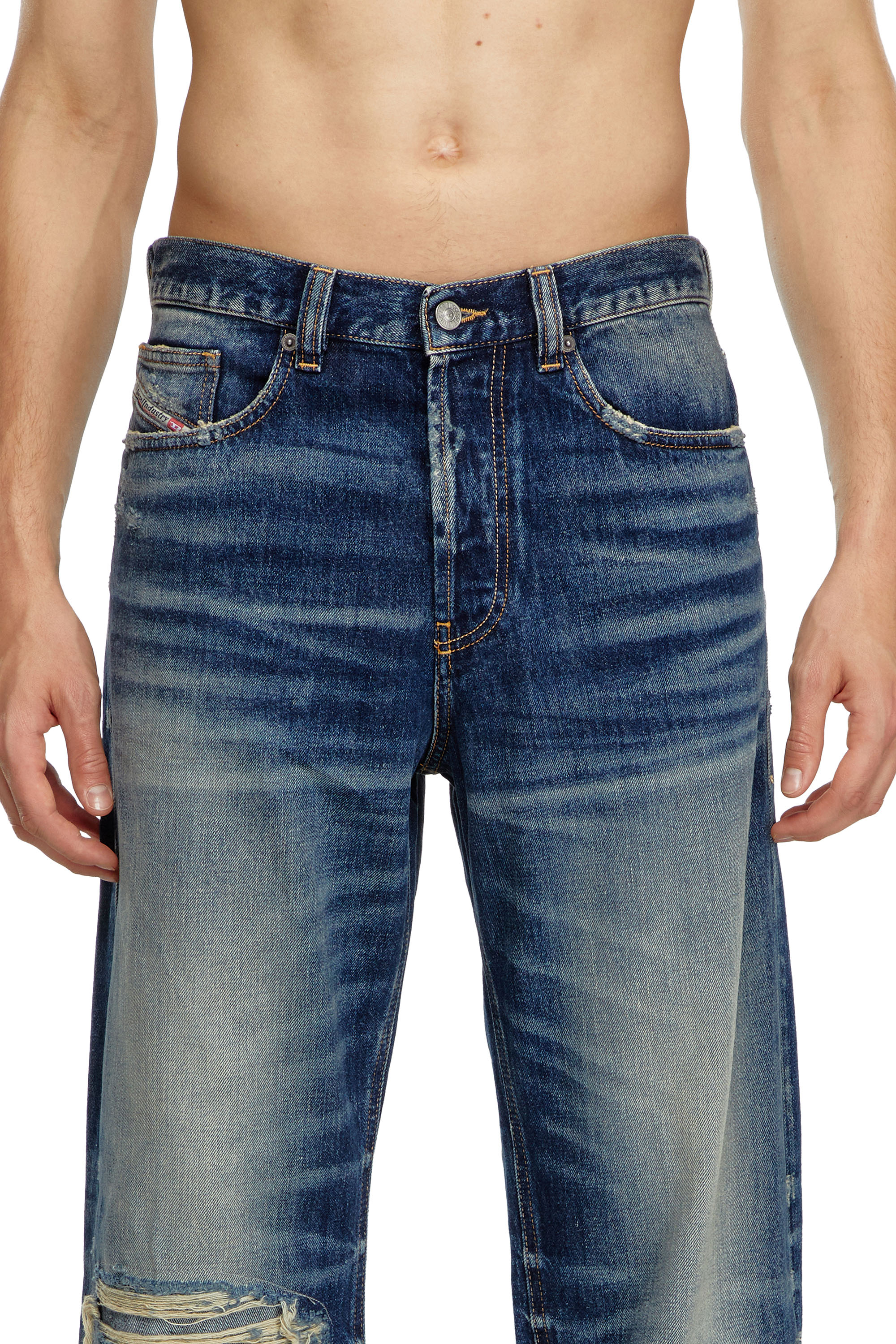 Diesel - Male's Regular Jeans 2024 D-Macs 09J95, ダークブルー - 5