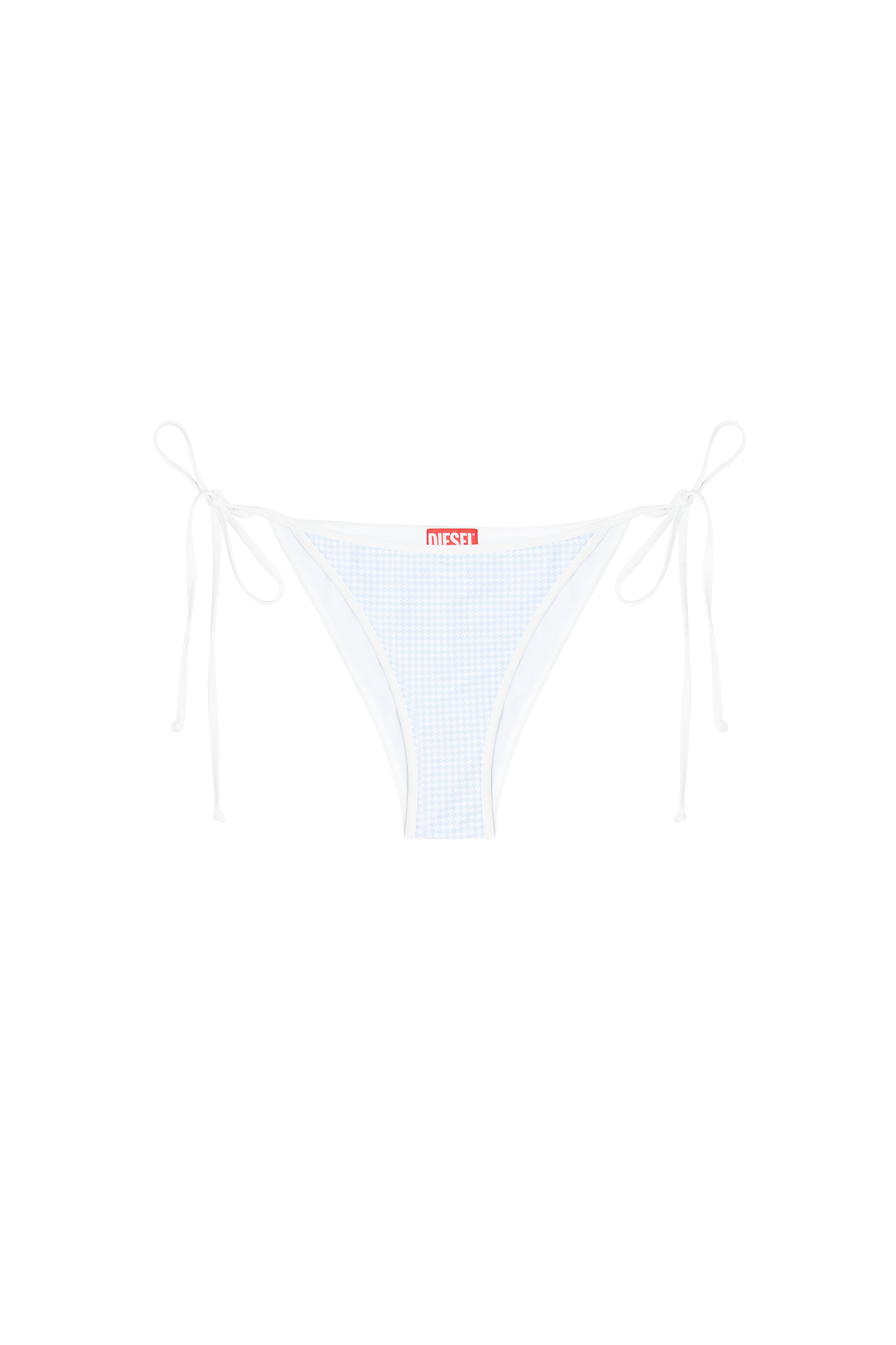 Diesel - TAYLOR-D-CORE, Female's Bikini bottoms with gingham print in ホワイト - 3