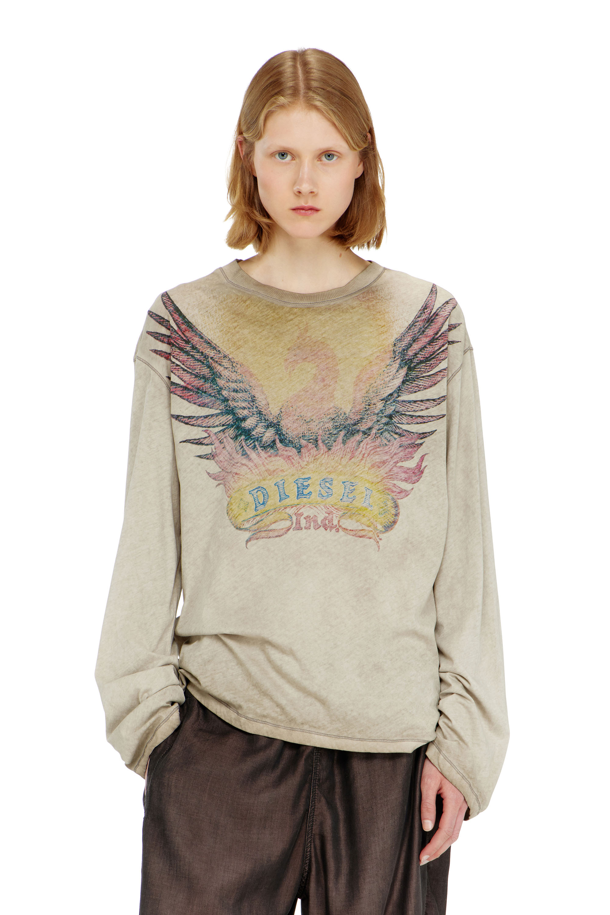 Diesel - T-HILARY-LS-AA2, Female's 長袖Tシャツ in null - 1