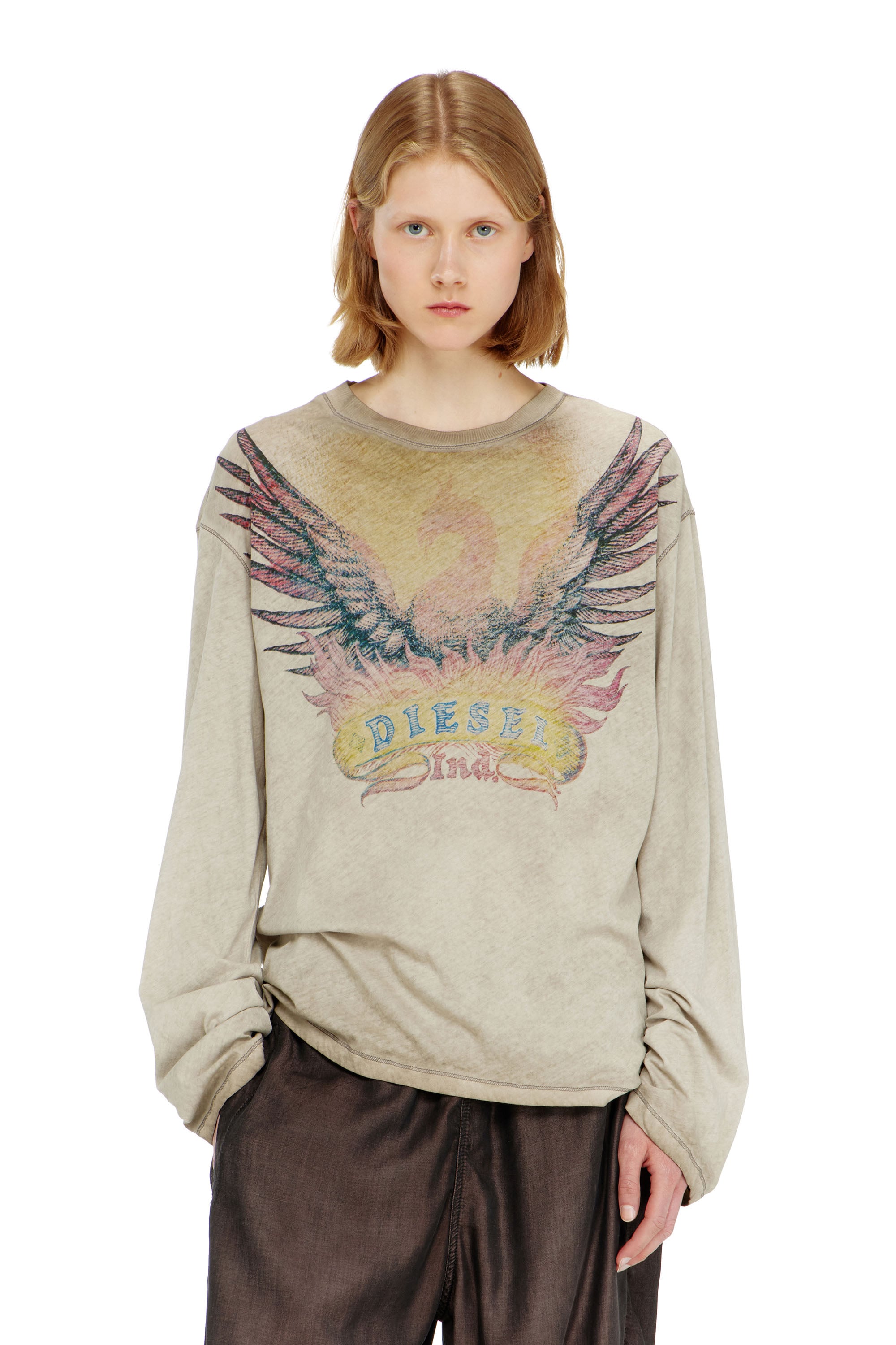 Diesel - T-HILARY-LS-AA2, Female's 長袖Tシャツ in null - 3
