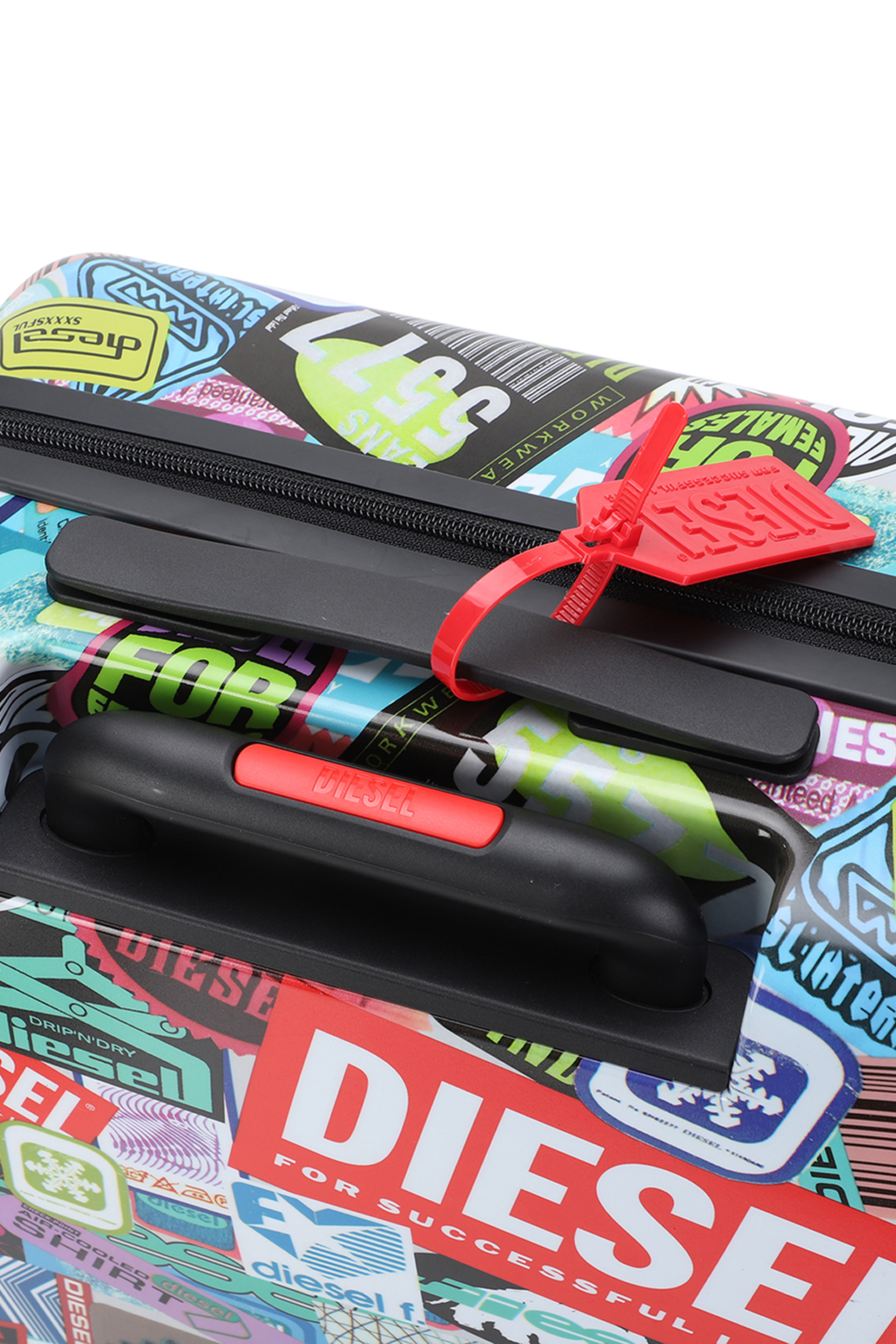 Diesel - DIESEL PC PRINTED TROLLEY-STICKERS- DSL0, Unisex's Sticker style suitcase size S in マルチカラー - 2