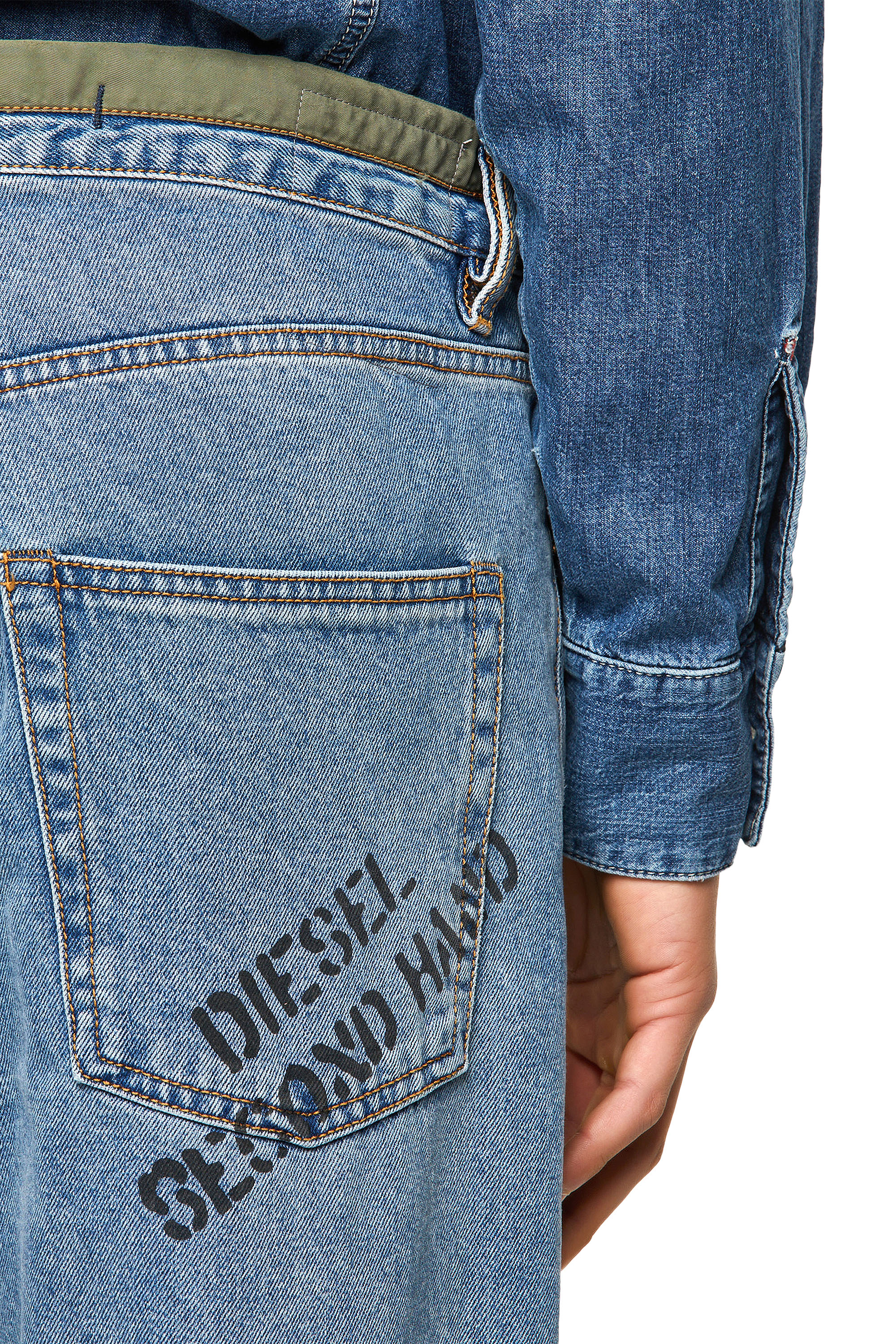 Diesel - DxD-P2 0CBBI Straight Jeans, ライトブルー - Image 3