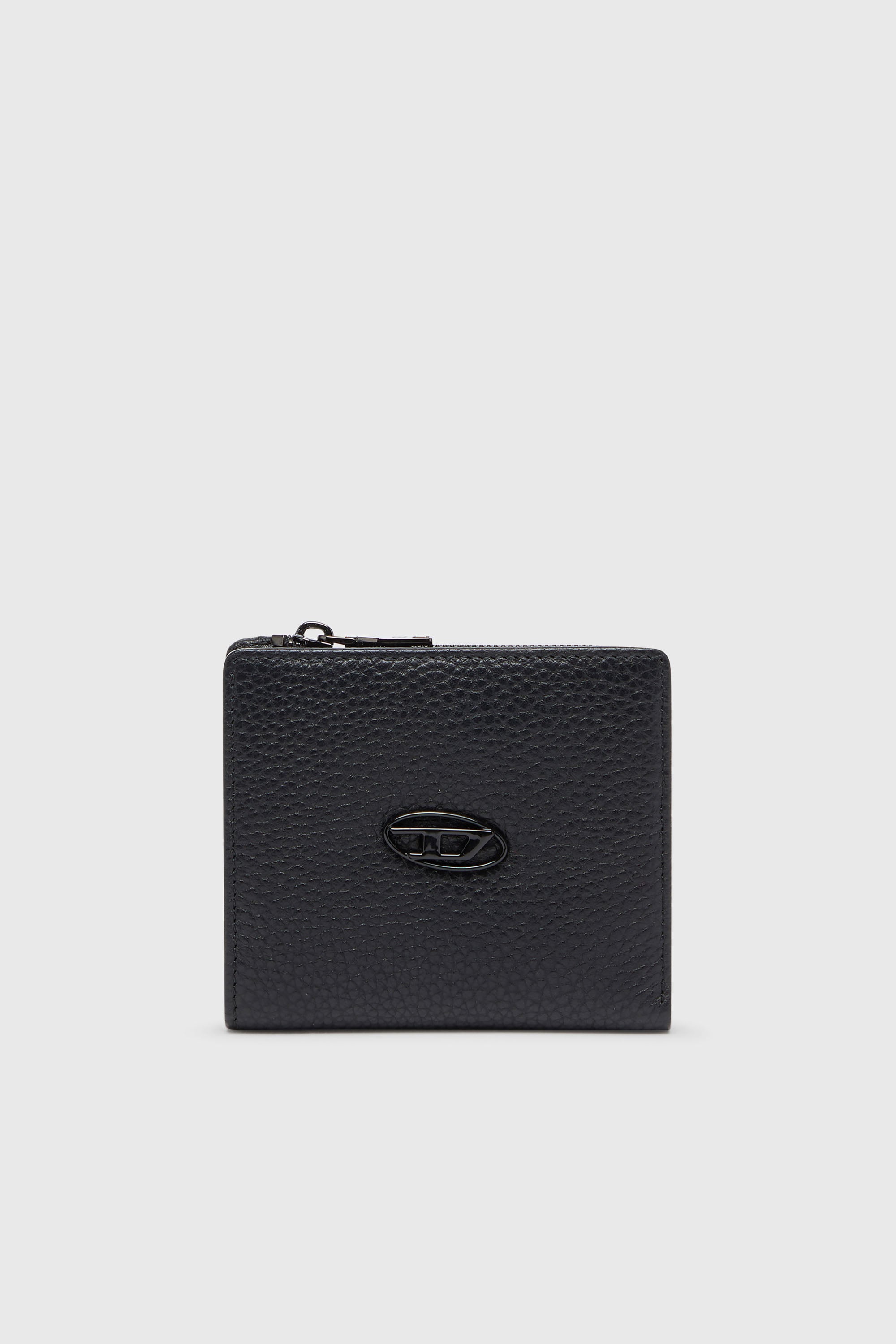 Diesel - HISSU EVO BI FOLD ZIP L, Male's 二つ折りウォレット in ブラック - 1