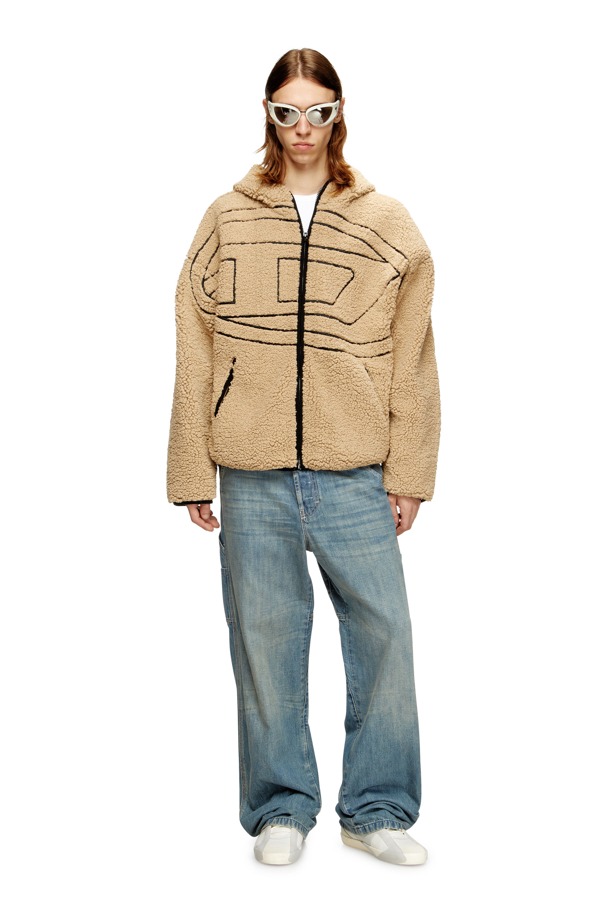 Diesel - S-ZAT, Male's ジャケット in ベージュ - 2