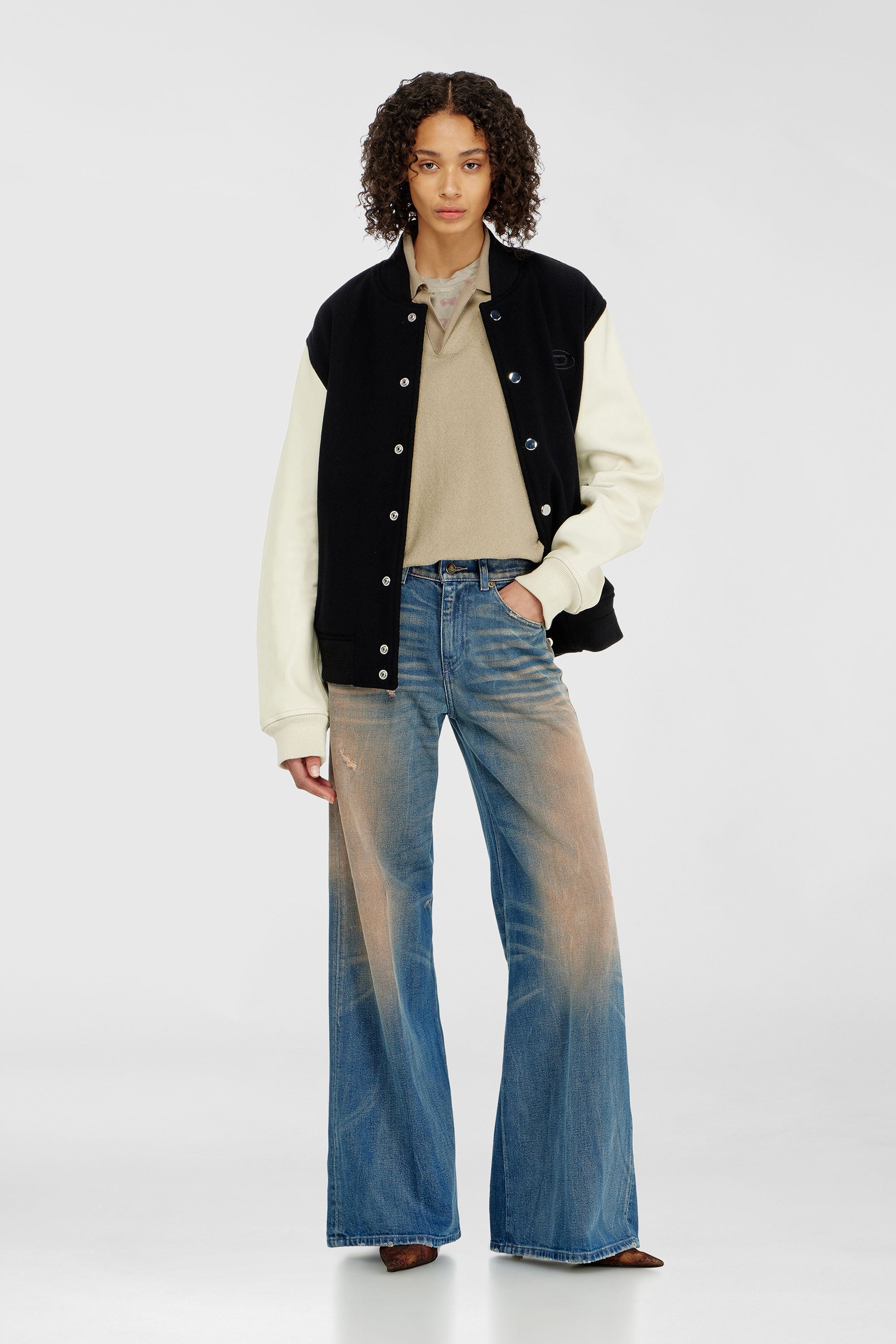 Diesel - Female's Flare Jeans 1978 D-Akemi 09P37, ダークブルー - 1