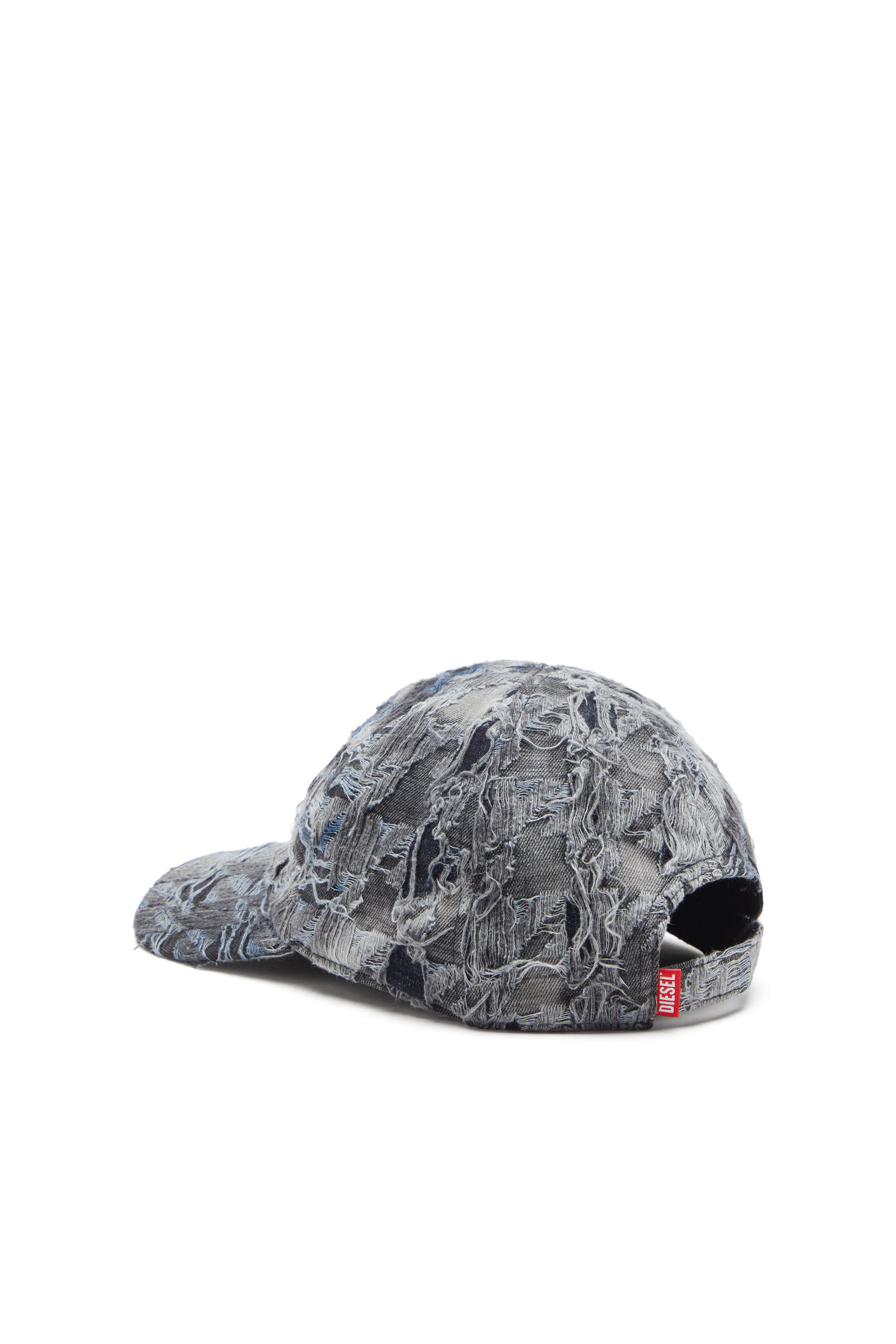Diesel - C-PIED, Male's Baseball cap in destroyed denim in ダークブルー - 2