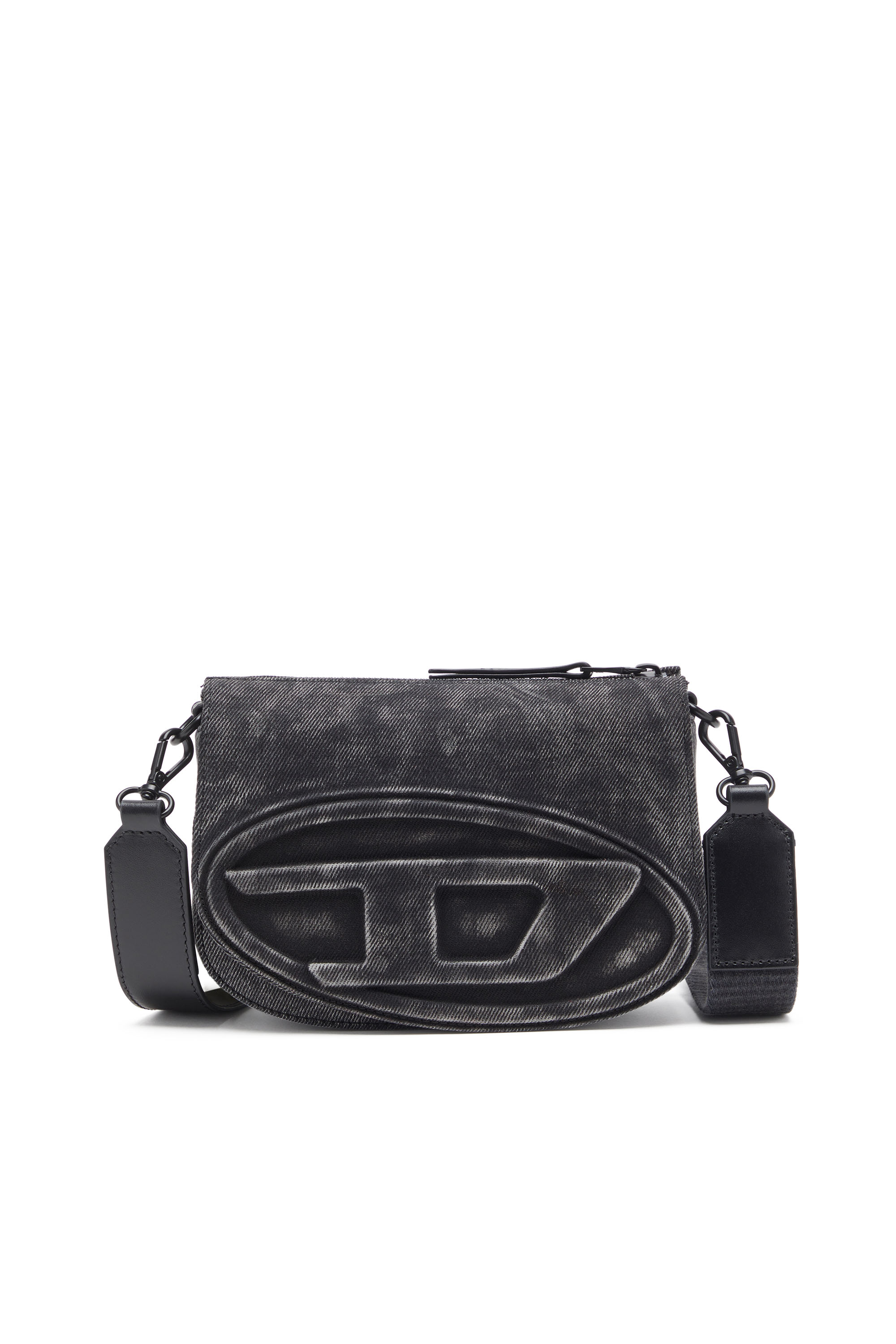 Diesel - 1DR CAMERA BAG, Unisex's 1DR-Camera bag in stonewashed denim in ブラック - 1