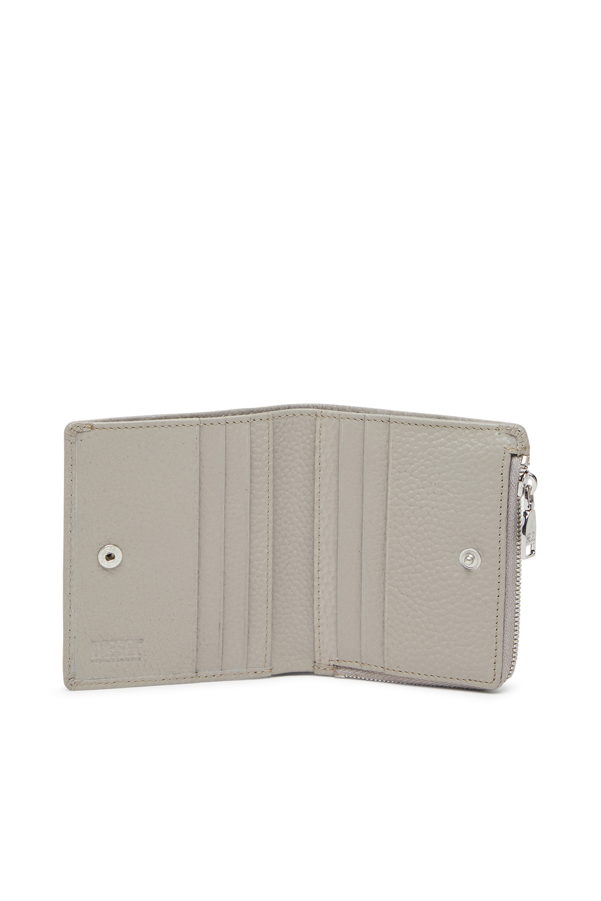 Diesel - HISSU EVO BI FOLD ZIP L, Male's 二つ折りウォレット in グレー - 3
