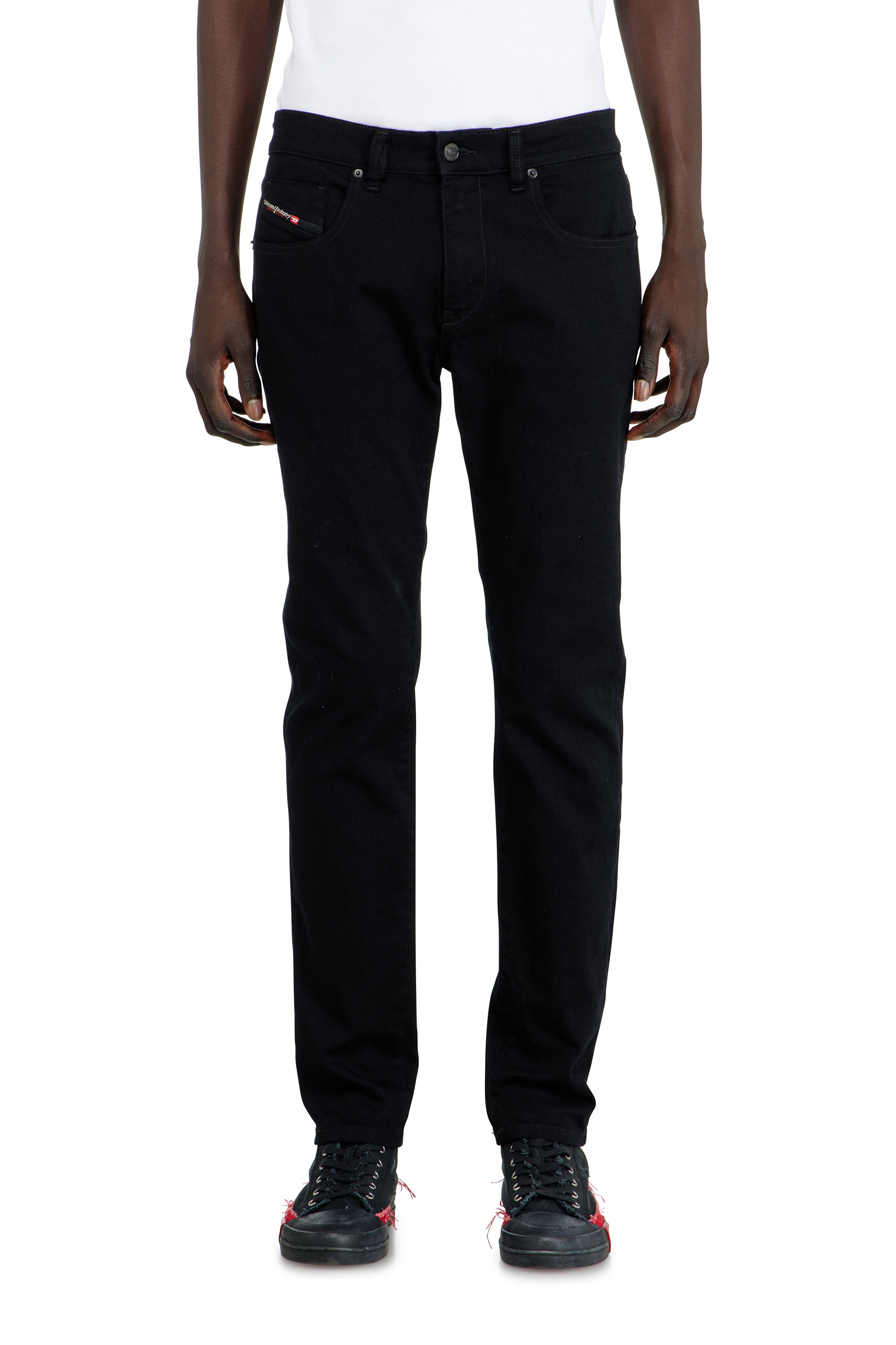 Diesel - Male's Slim Jeans 2019 D-Strukt 069YP, ブラック/ダークグレー - 4