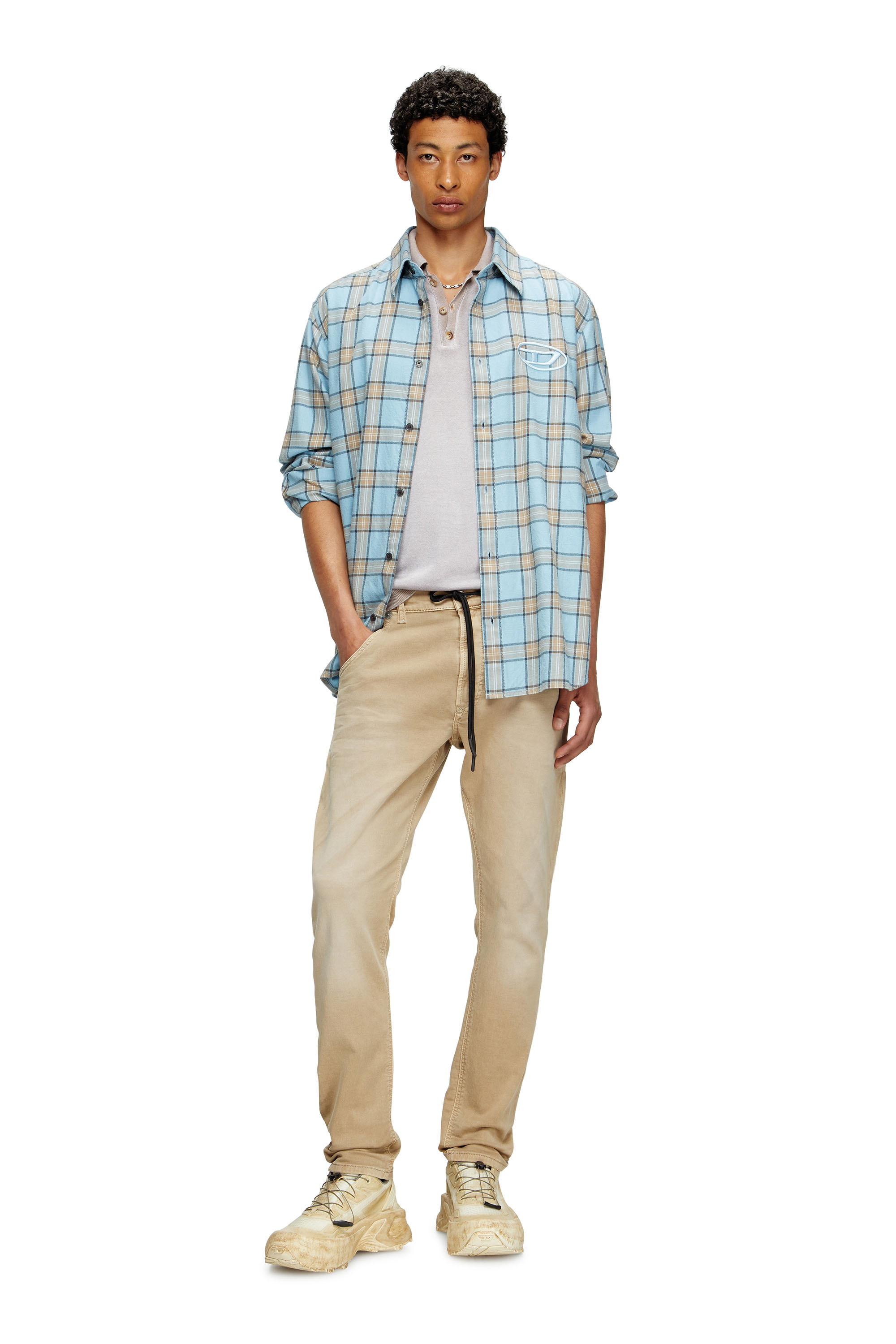 Diesel - Male's Regular 2030 D-Krooley Joggjeans® 0670M, ベージュ - 2