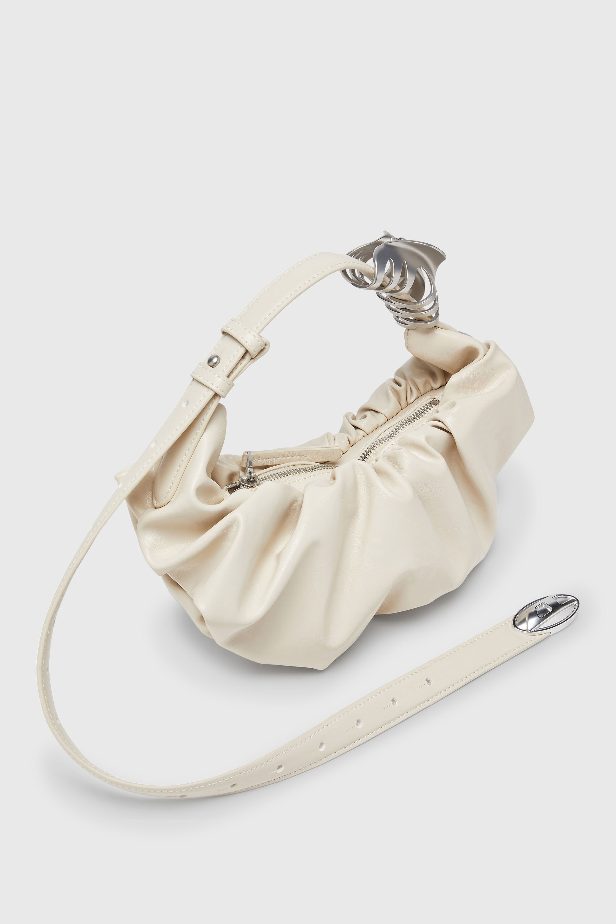 GRAB-D HOBO S ホーボーバッグ S｜ホワイト｜ウィメンズ｜DIESEL
