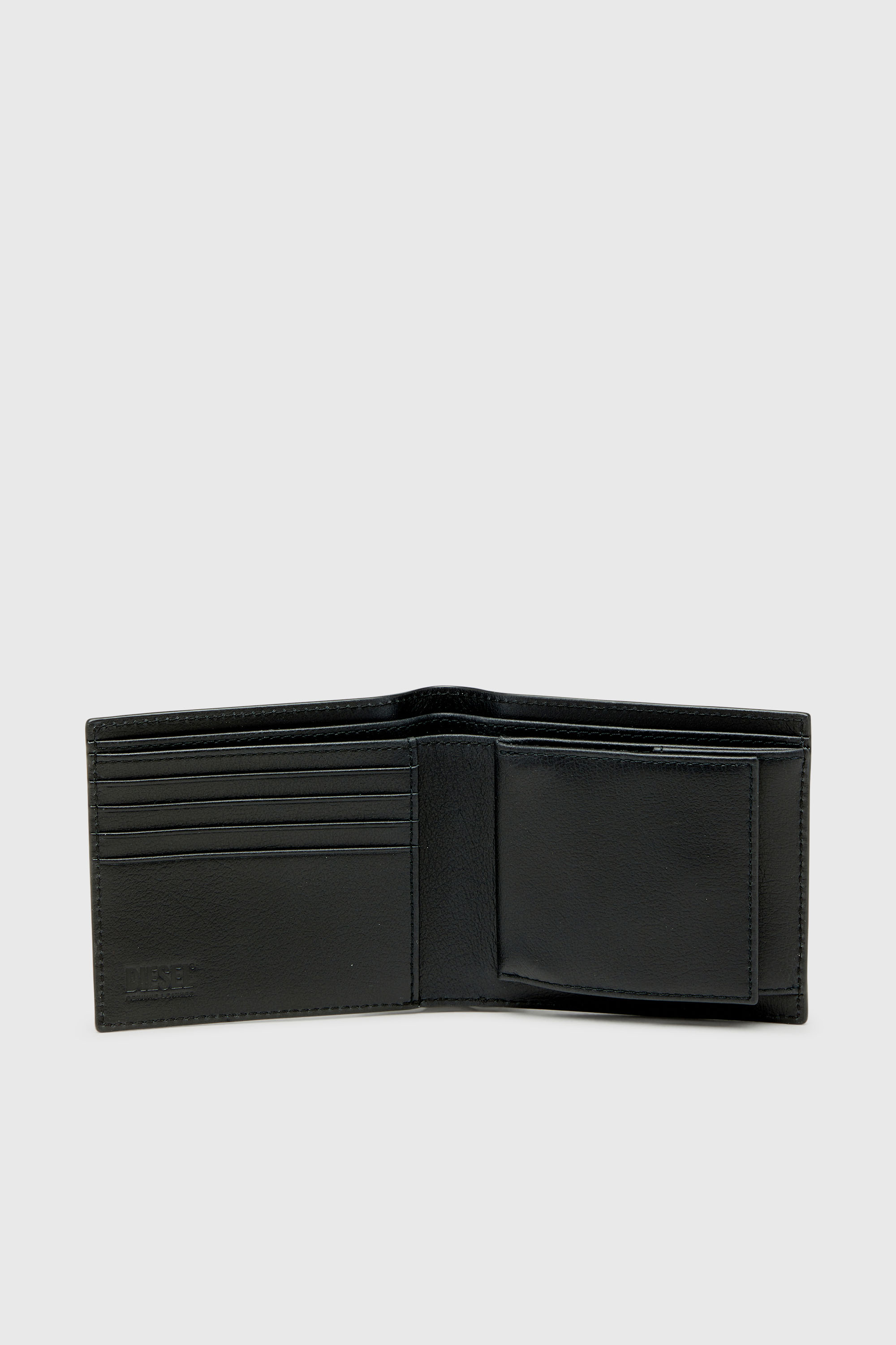 Diesel - MONOGRAM BI-FOLD COIN S 3D, Male's 二つ折りウォレット in ブラック - 3